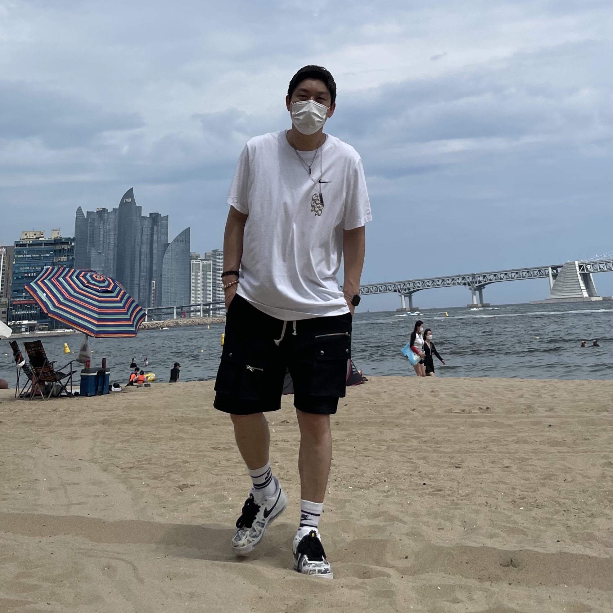 Nike x Peaceminusone Air Force 1 Low Para-Noise 2.0 착용 스타일