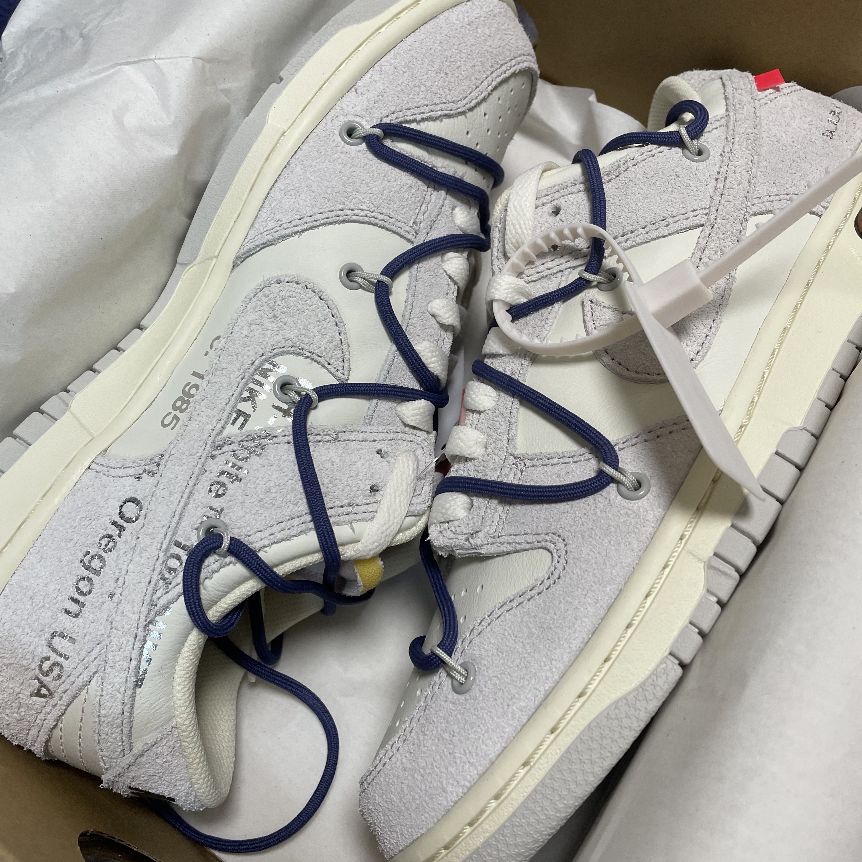 Nike x Off-White Dunk Low The 50 - Lot 18 착용 스타일