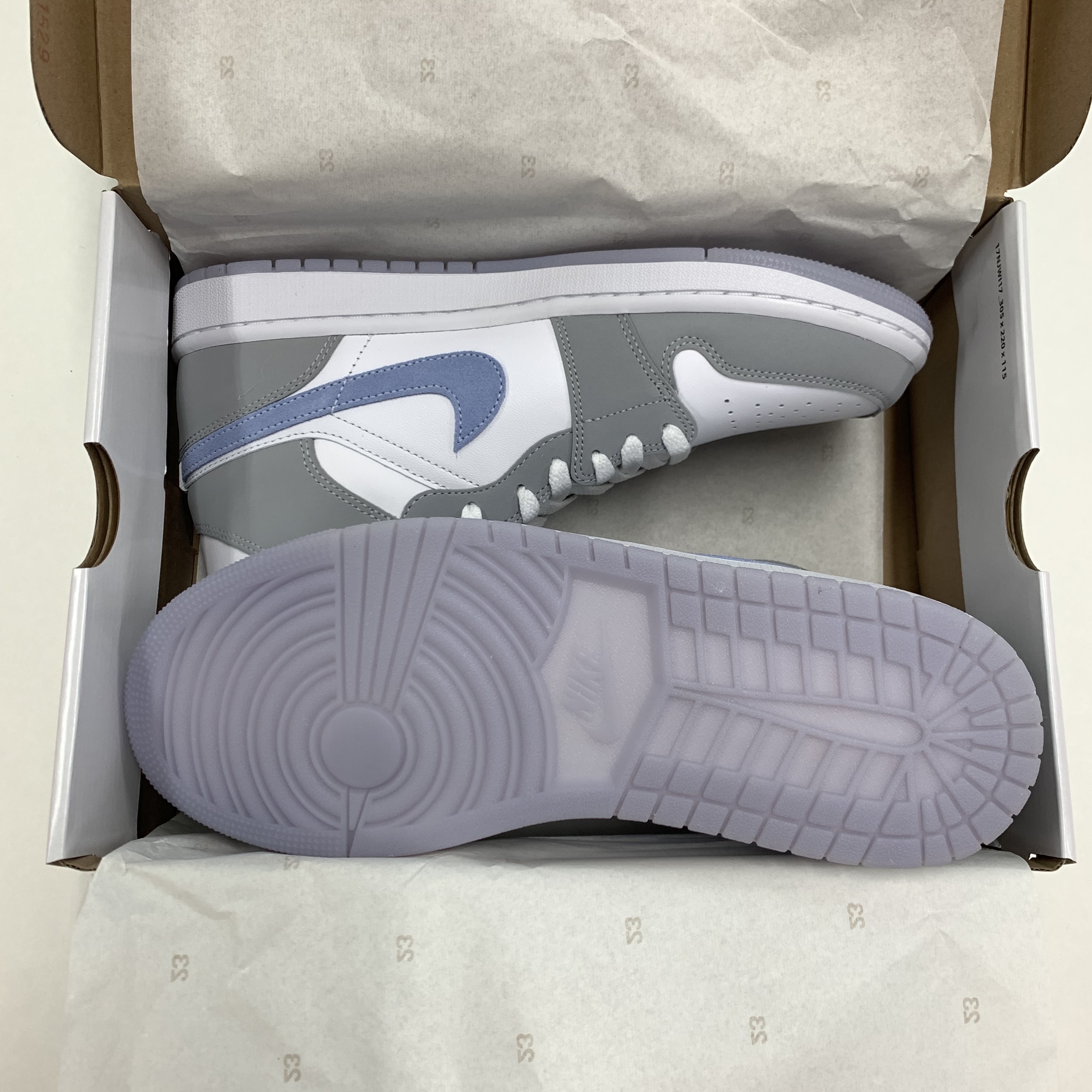 (W) Jordan 1 Mid Wolf Grey 착용 스타일 - 2