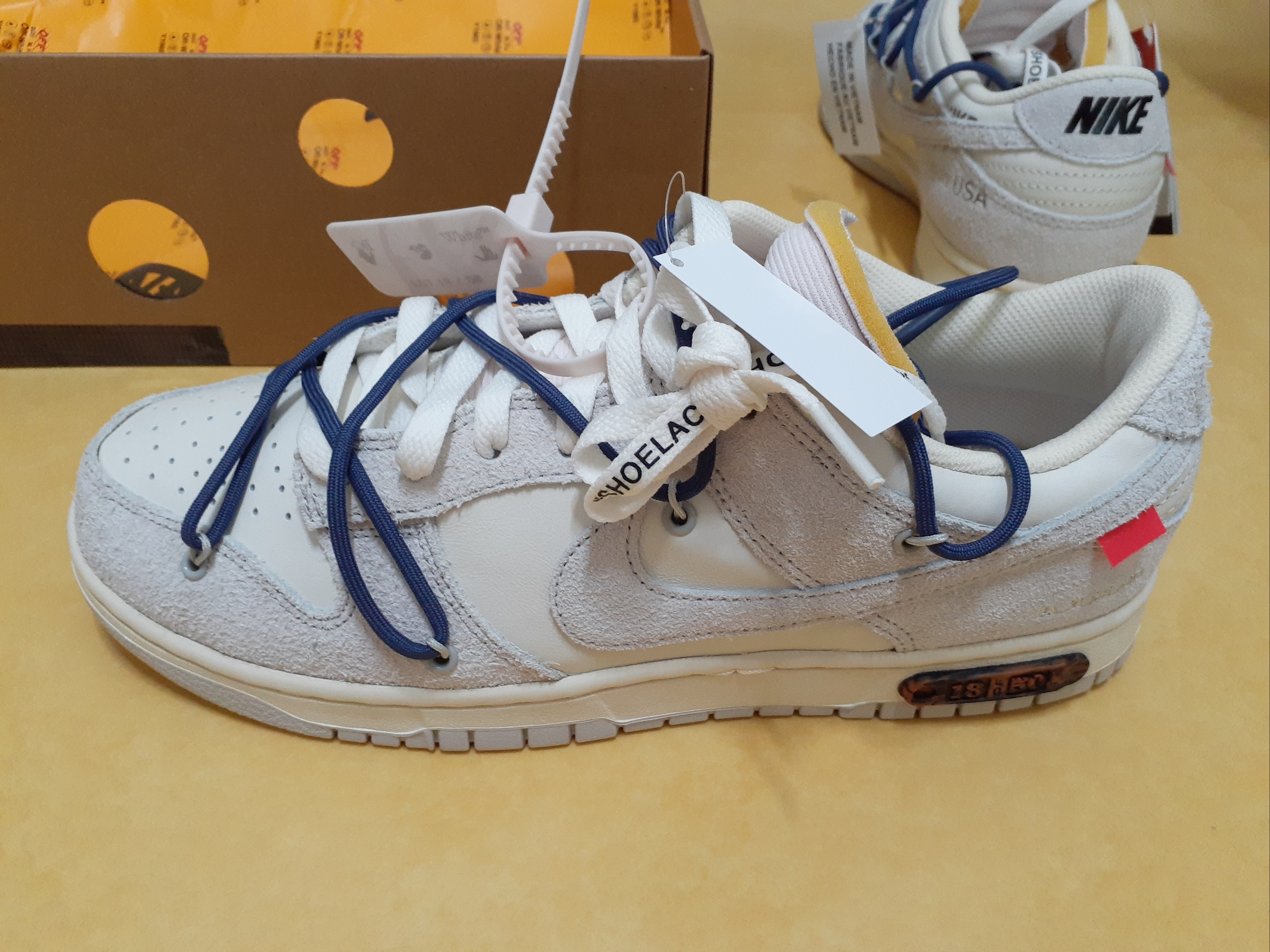 Nike x Off-White Dunk Low The 50 - Lot 18 착용 스타일 - 2