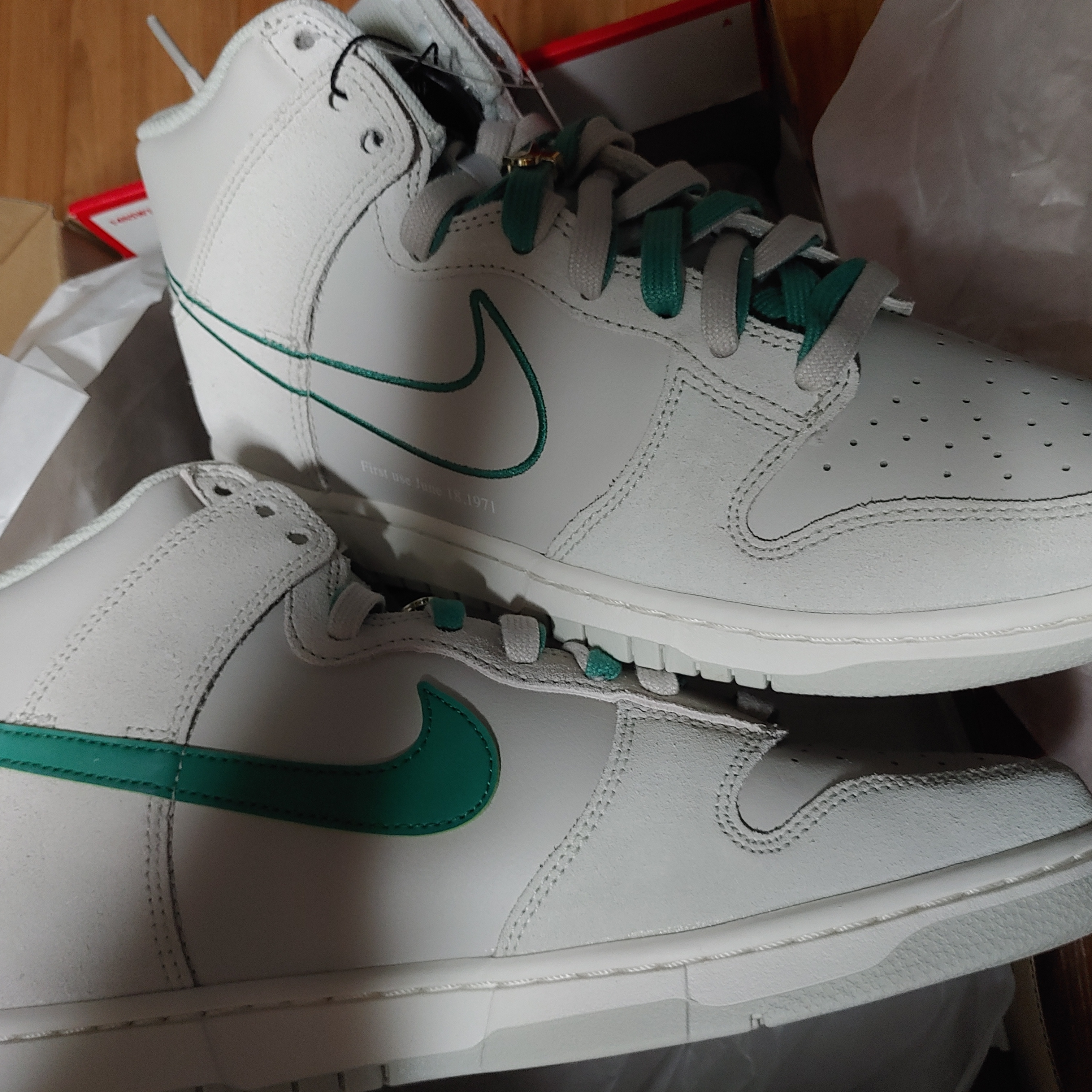 Nike Dunk High SE First Use Sail 착용 스타일 - 2