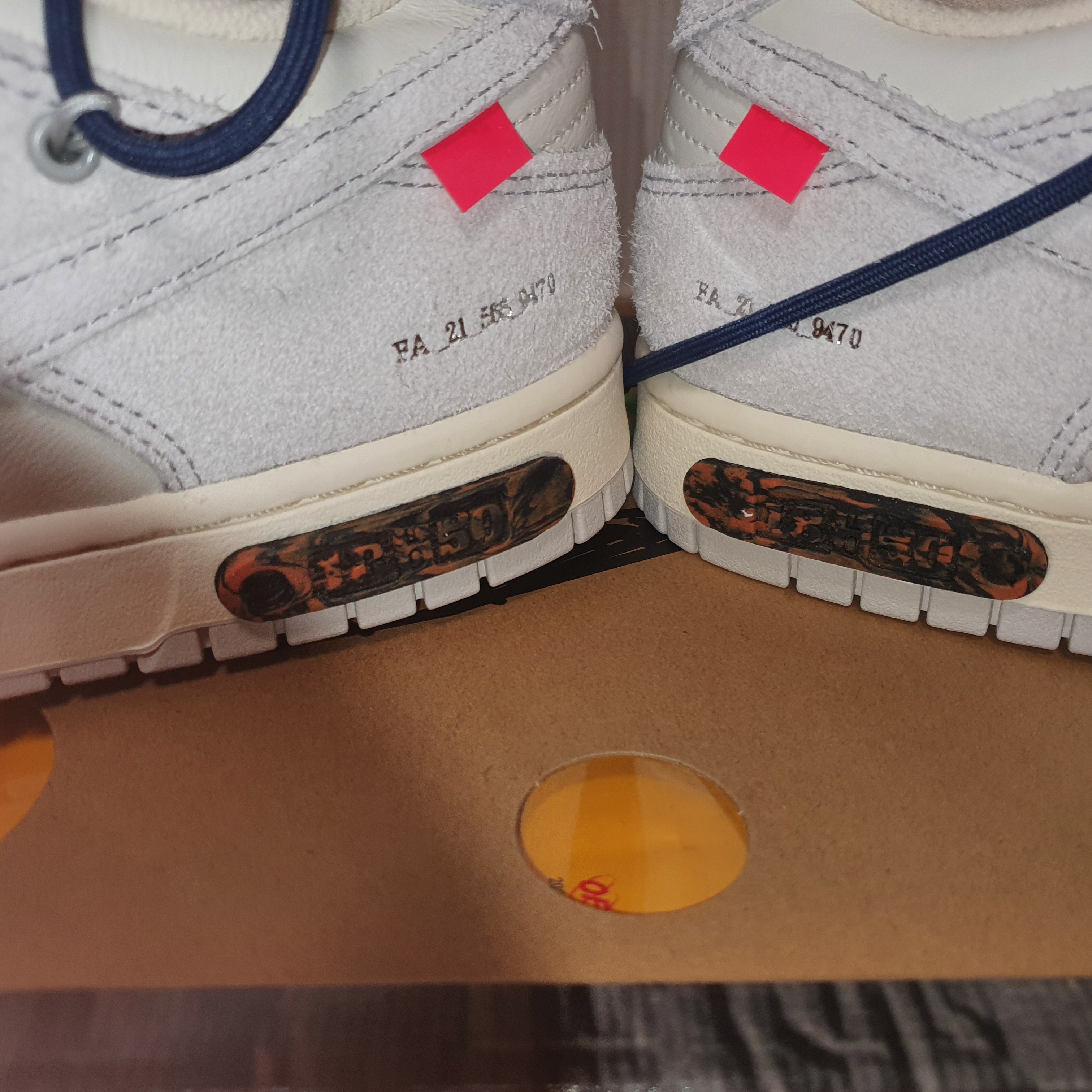Nike x Off-White Dunk Low The 50 - Lot 18 착용 스타일 - 5