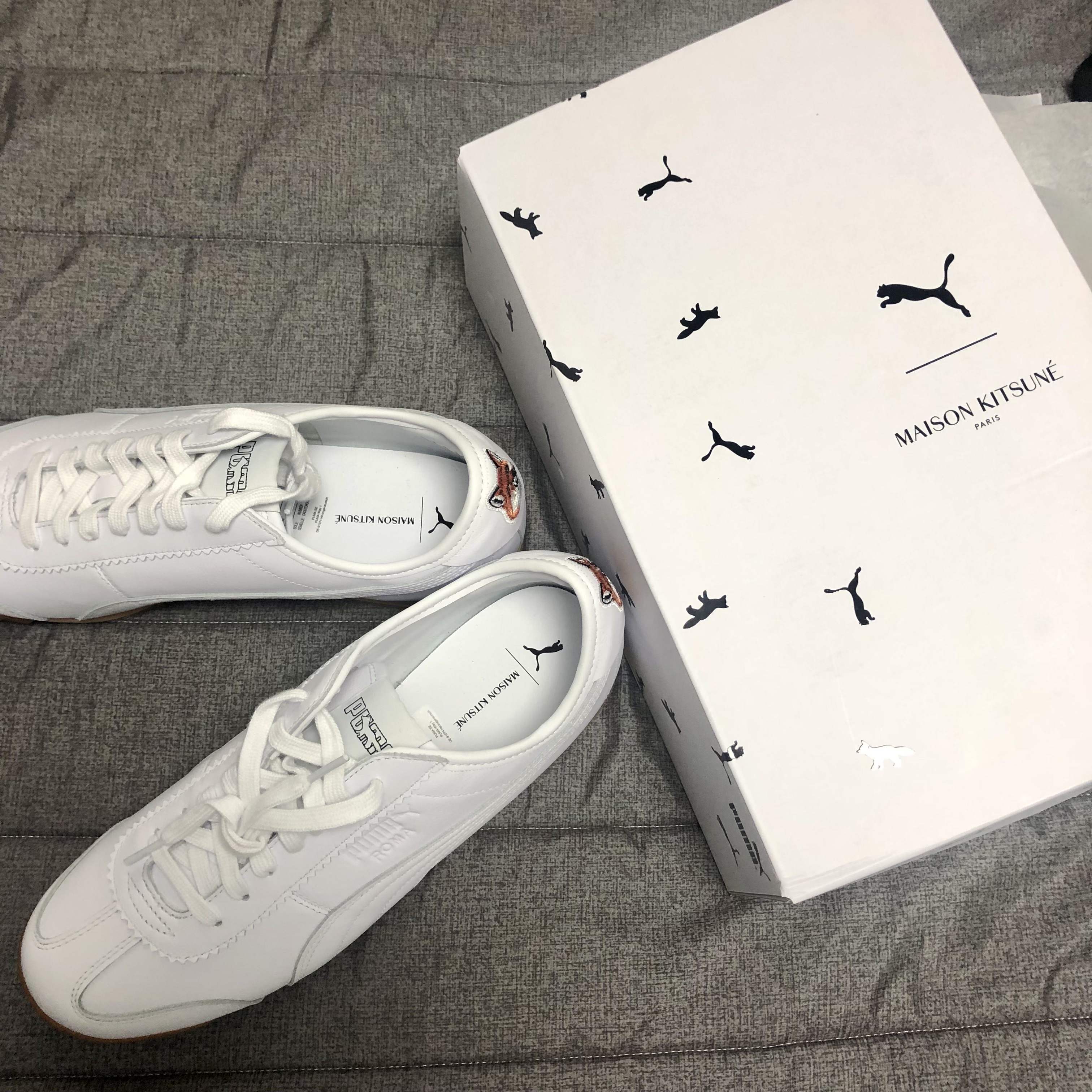 Puma x Maison Kitsune Roma White 착용 스타일 - 2