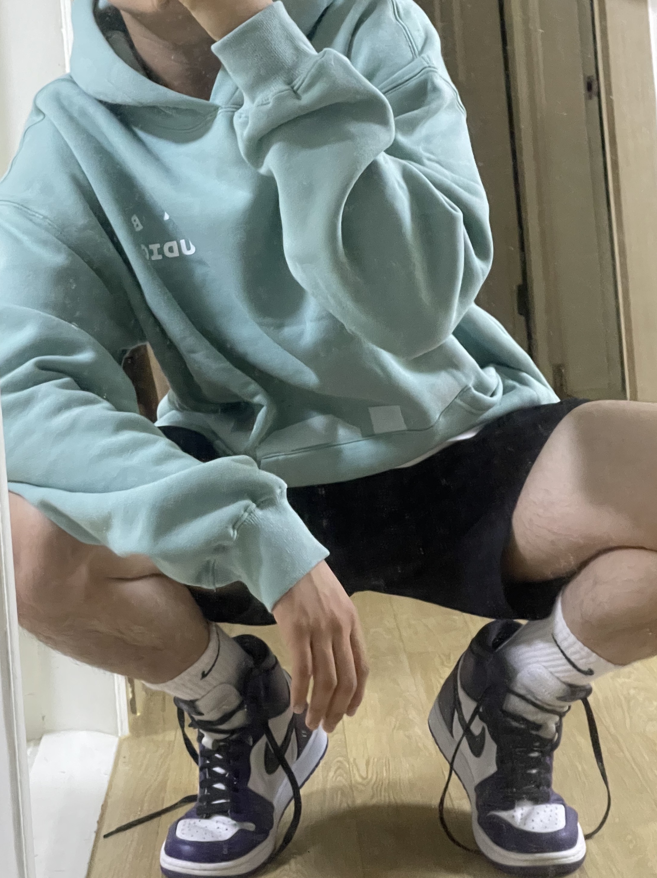 IAB Studio x Thor Set Ash Green, IAB Studio x Thor Hoodie Ash Green 착용 스타일
