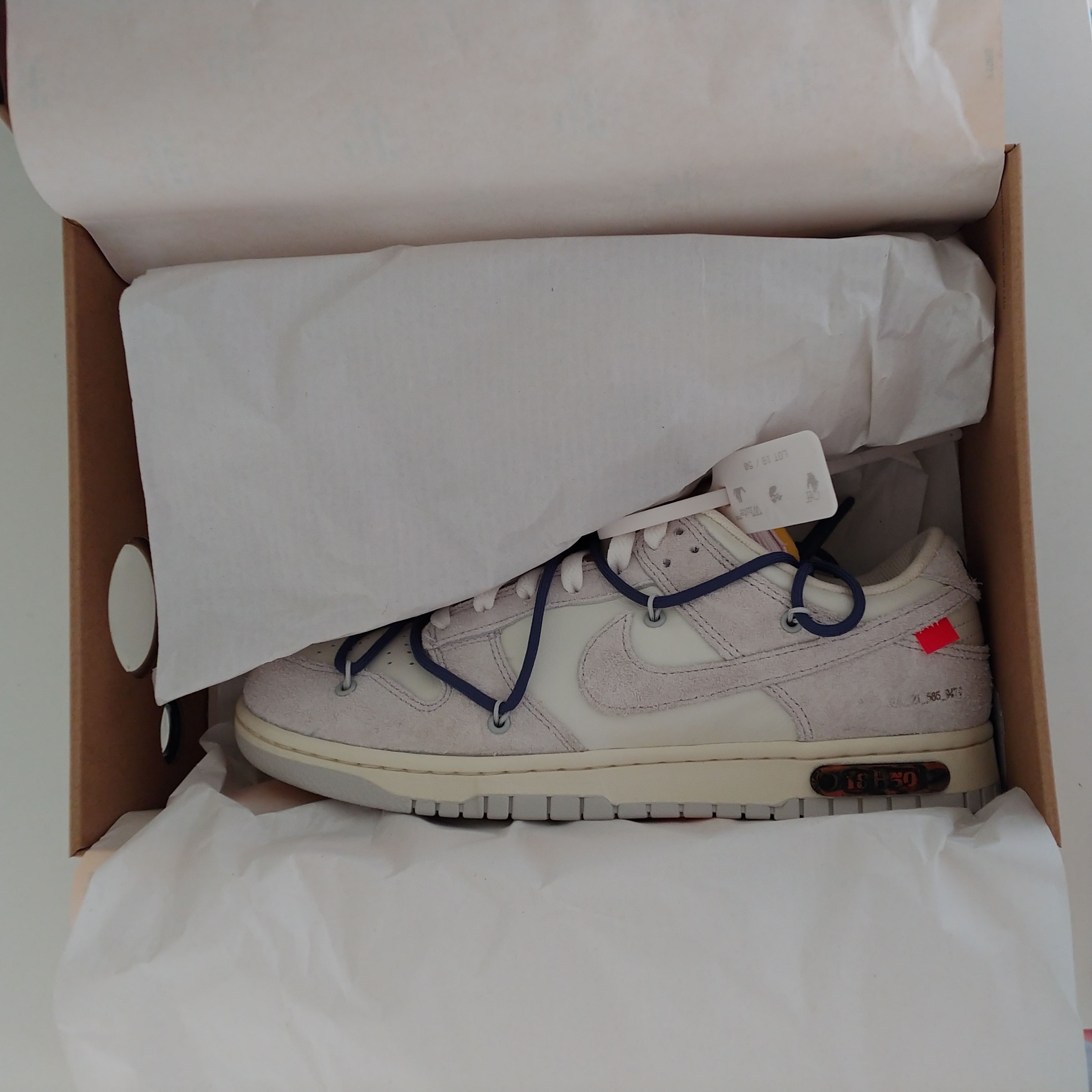 Nike x Off-White Dunk Low The 50 - Lot 18 착용 스타일 - 3
