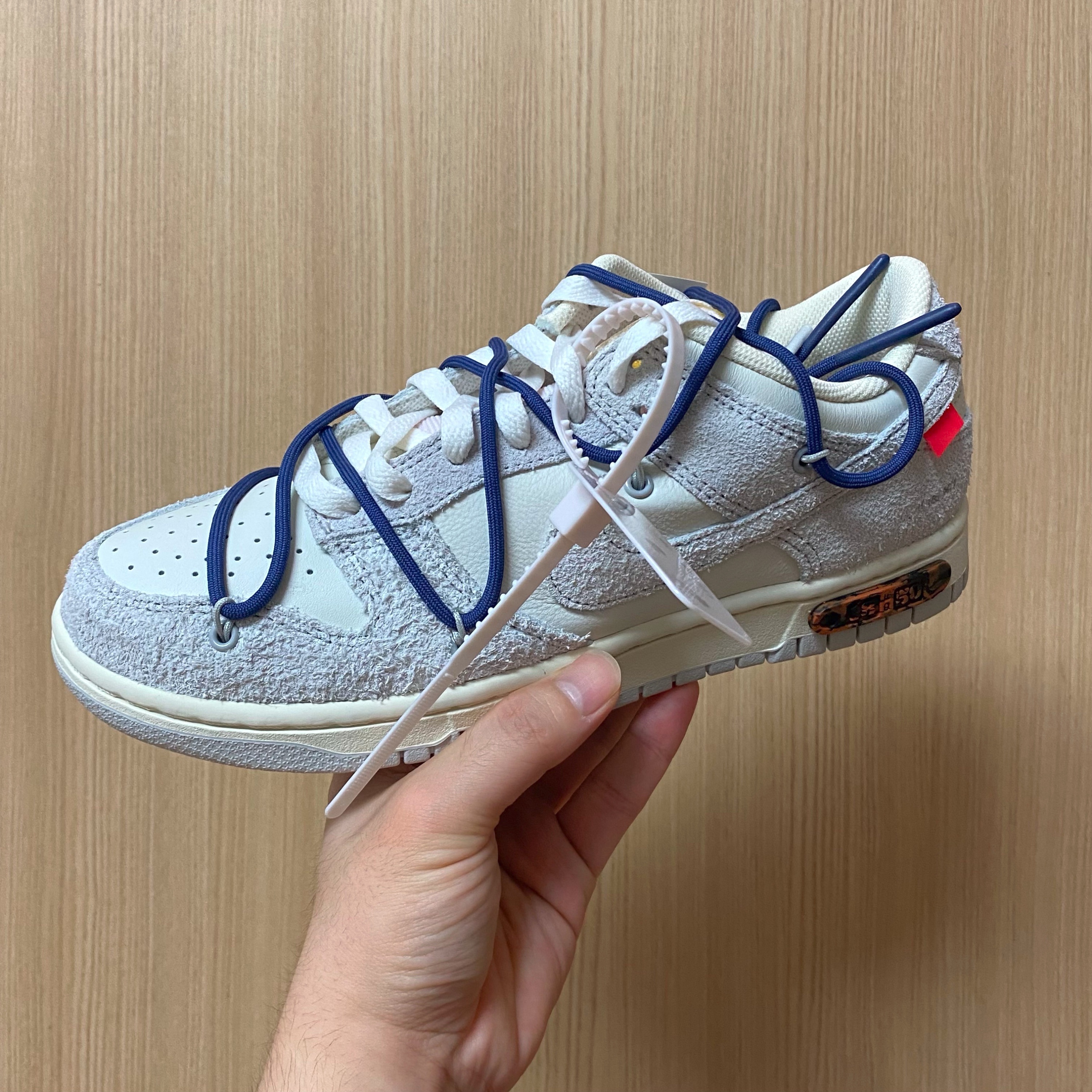 Nike x Off-White Air Force 1 Low Black White, Nike x Off-White Dunk Low The 50 - Lot 18 착용 스타일 - 2