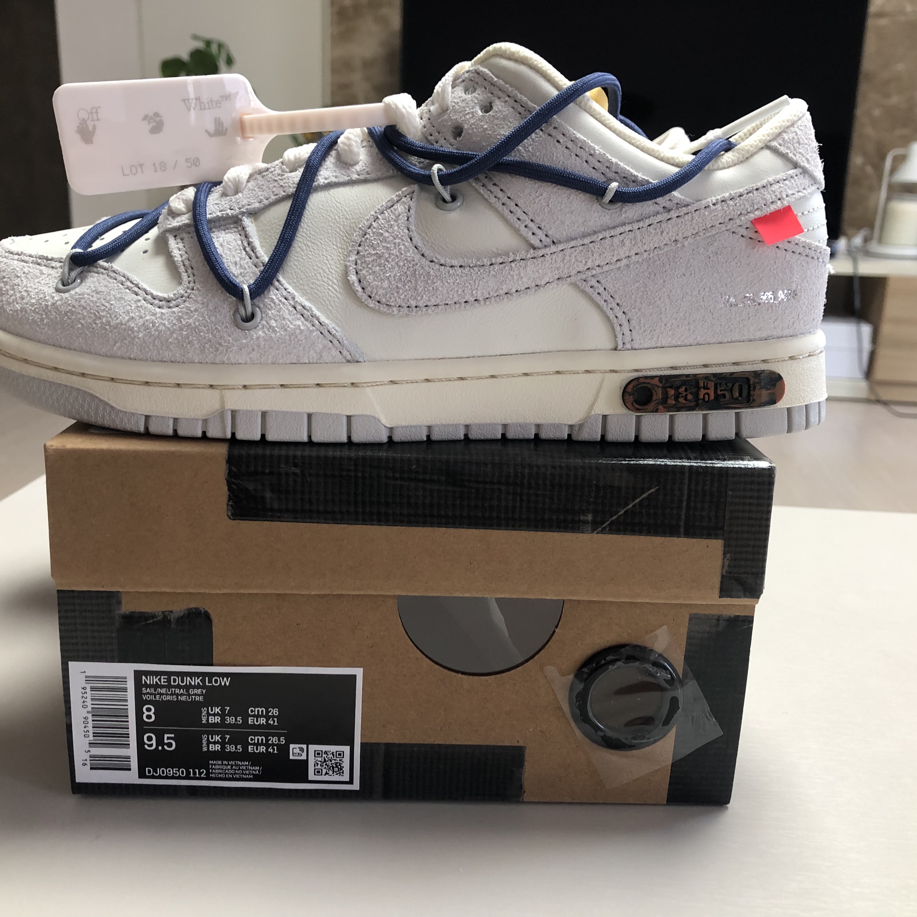 Nike x Off-White Dunk Low The 50 - Lot 18 착용 스타일 - 2