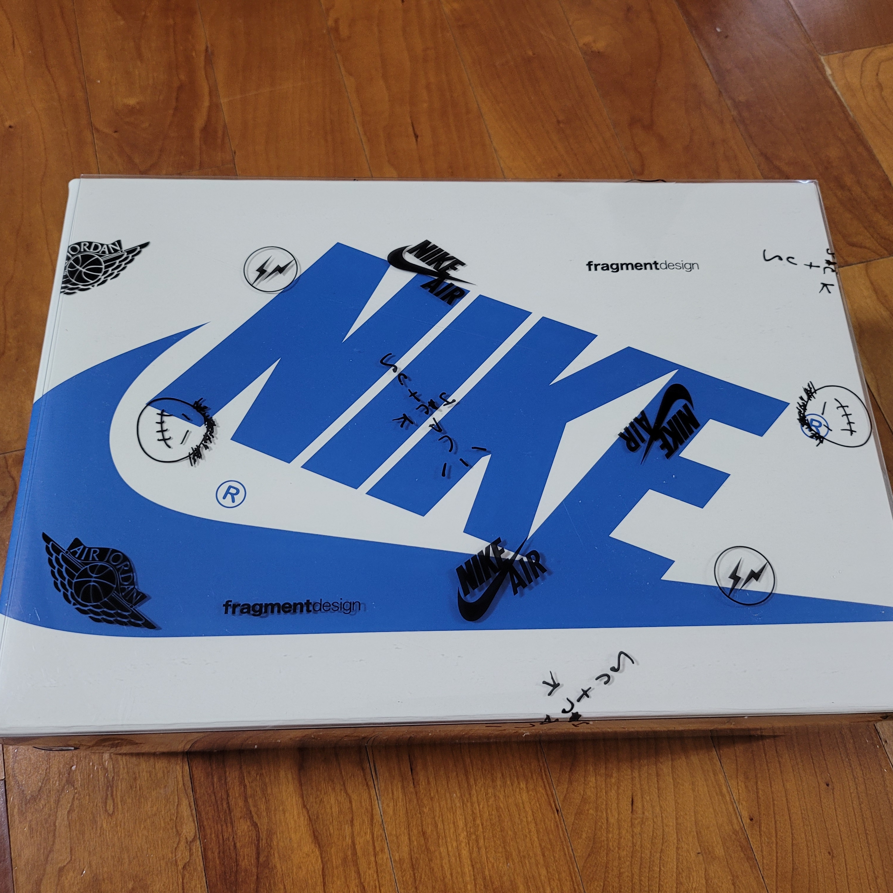 Jordan 1 x Travis Scott x Fragment Retro Low OG SP Military Blue 착용 스타일 - 3