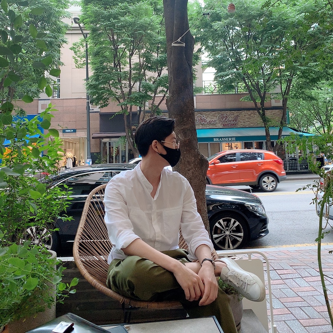Common Projects Original Achilles Low White 착용 스타일