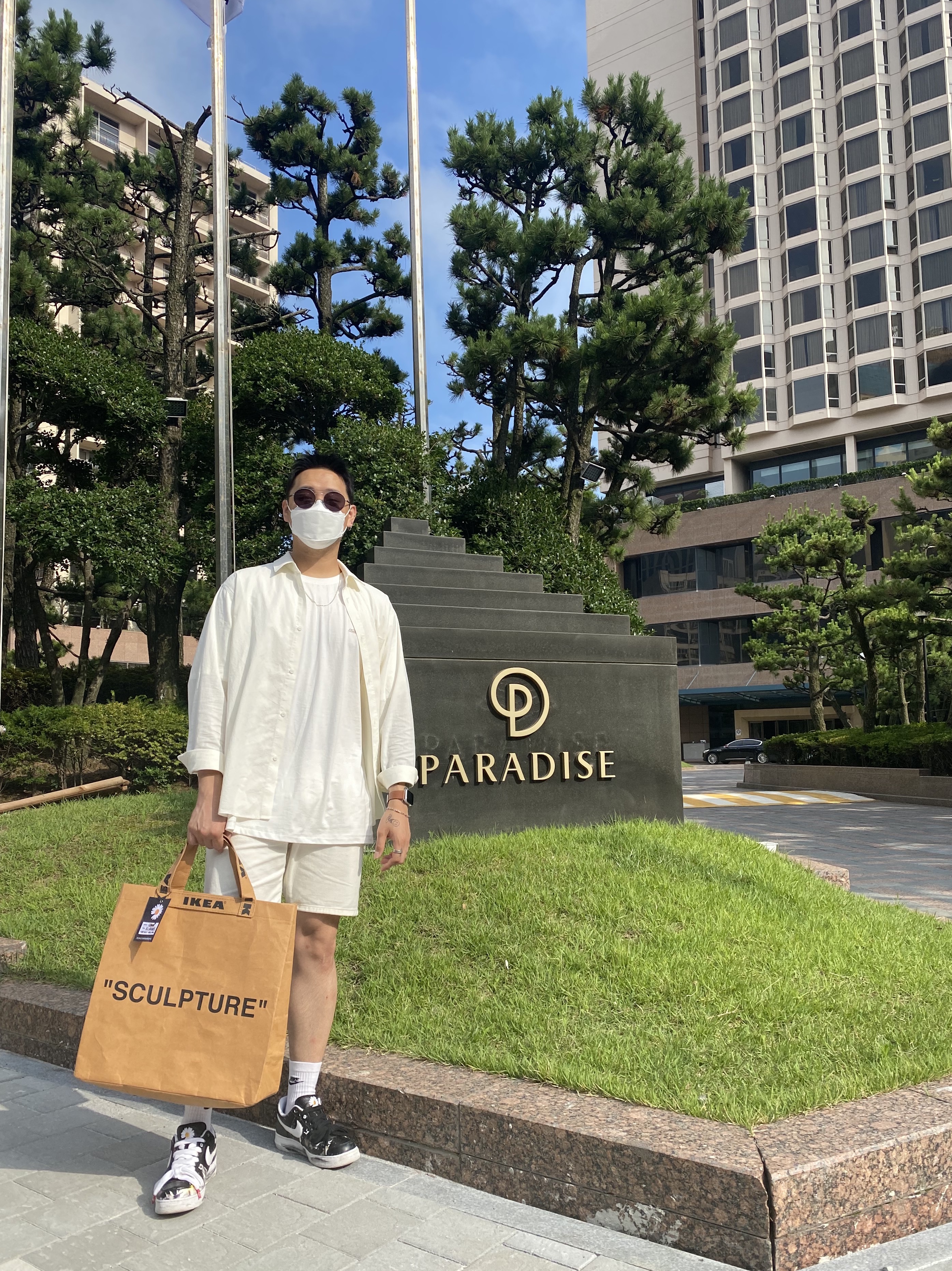 Nike x Peaceminusone Air Force 1 Low Para-Noise 착용 스타일