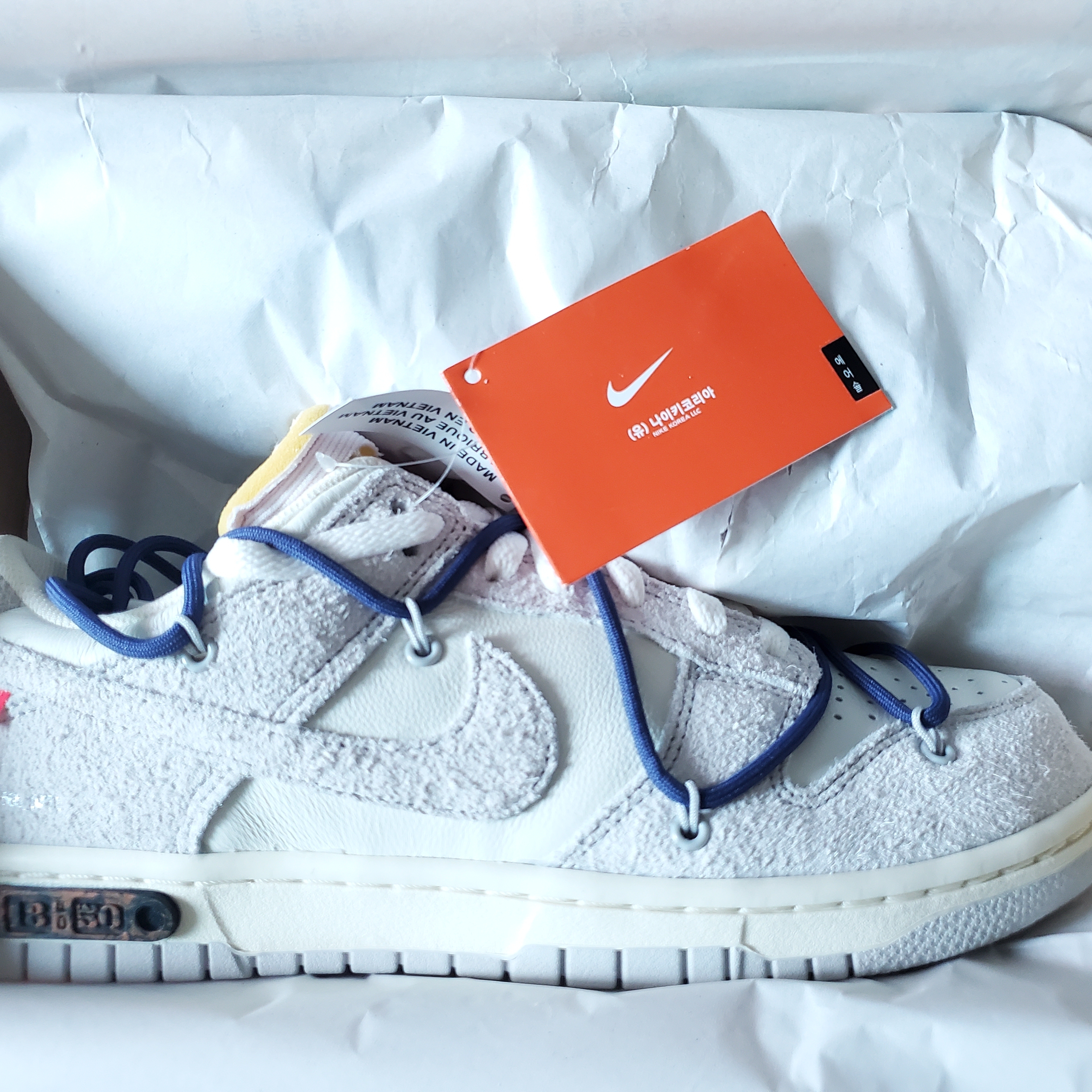 Nike x Off-White Dunk Low The 50 - Lot 18 착용 스타일 - 2
