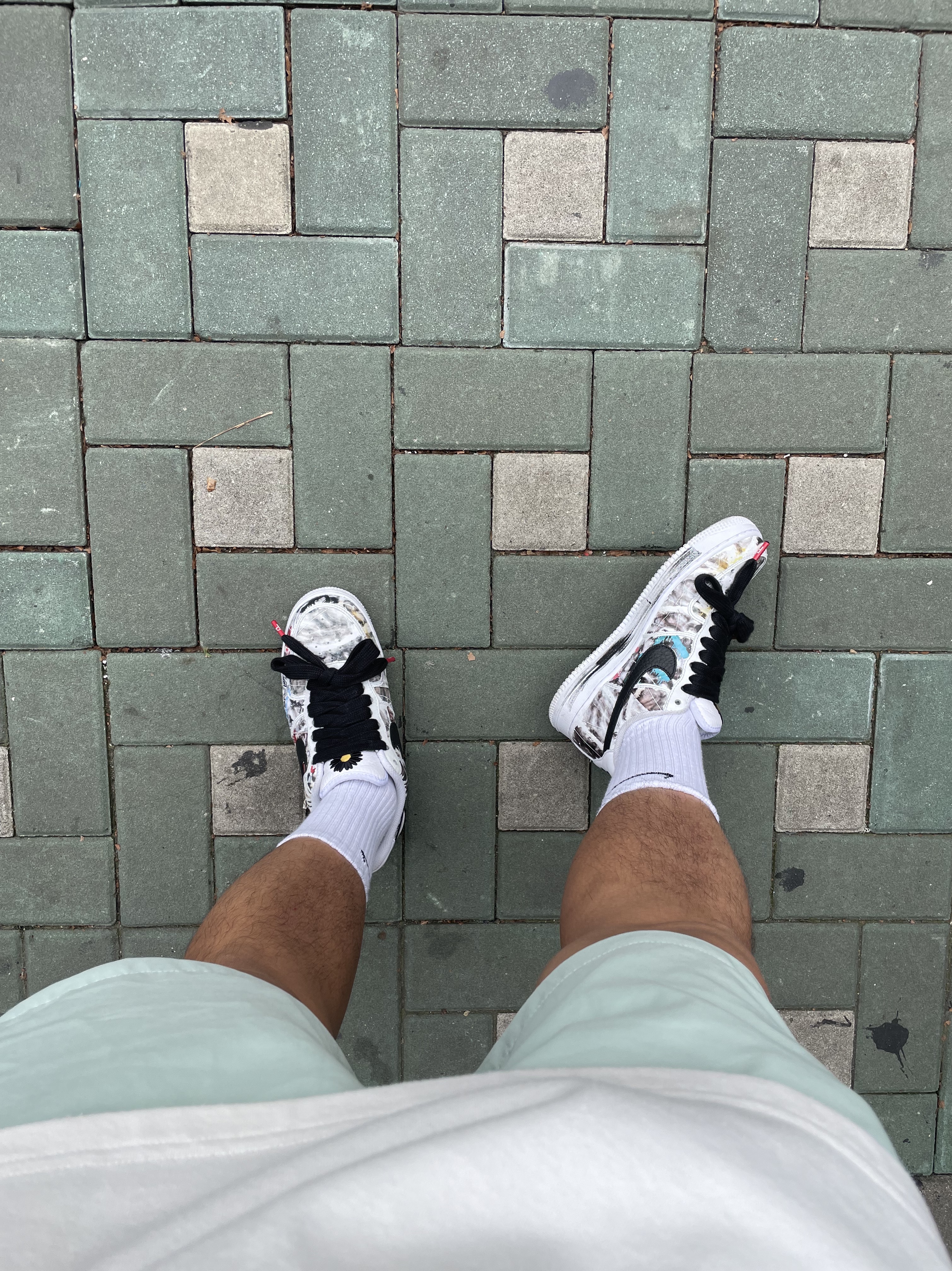 Nike x Peaceminusone Air Force 1 Low Para-Noise 2.0 착용 스타일 - 1