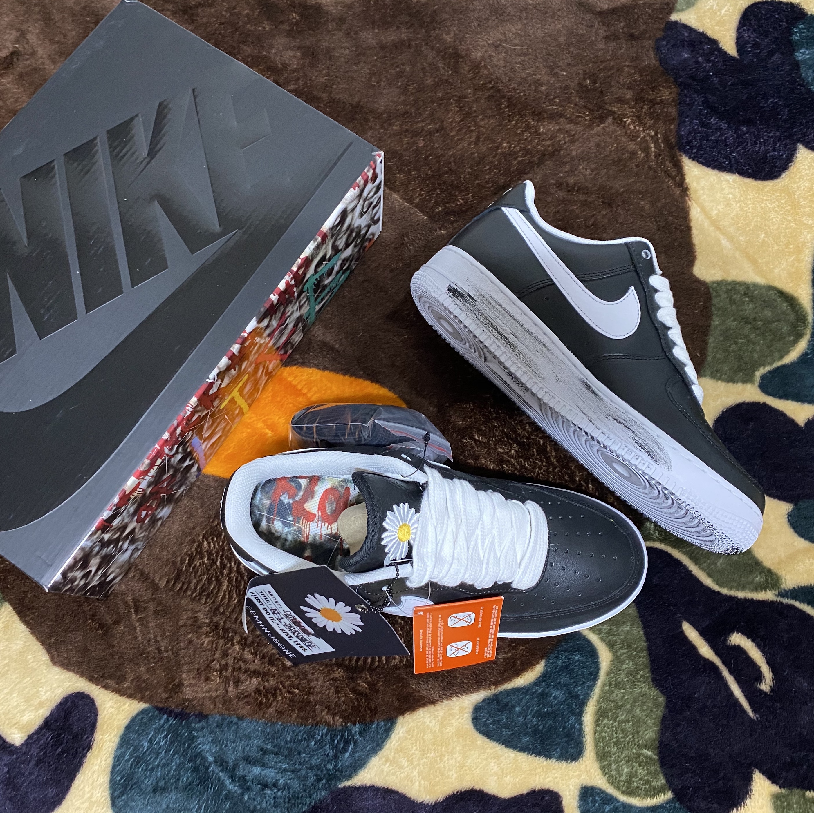 Nike x Peaceminusone Air Force 1 Low Para-Noise 착용 스타일