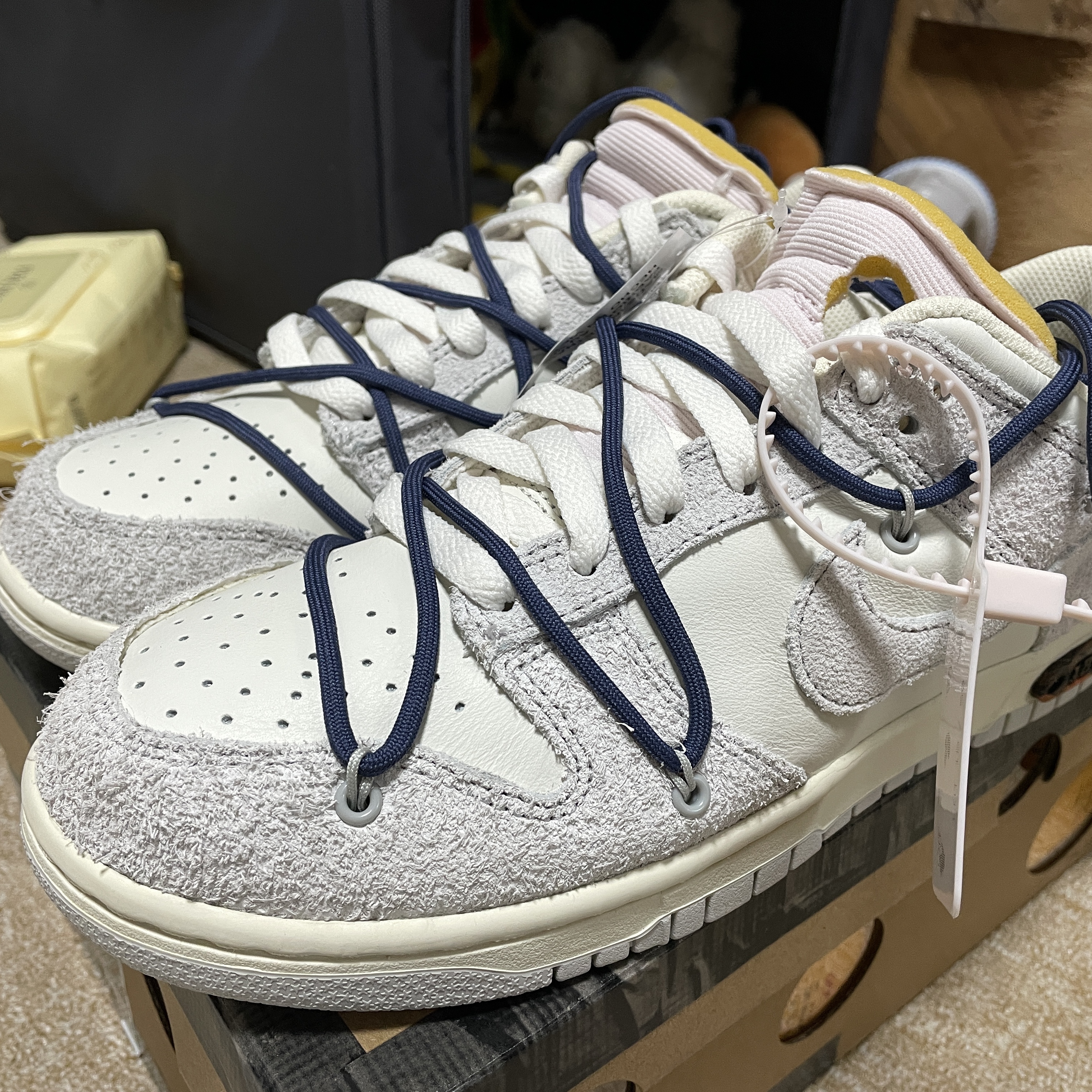 Nike x Off-White Dunk Low The 50 - Lot 18 착용 스타일 - 2