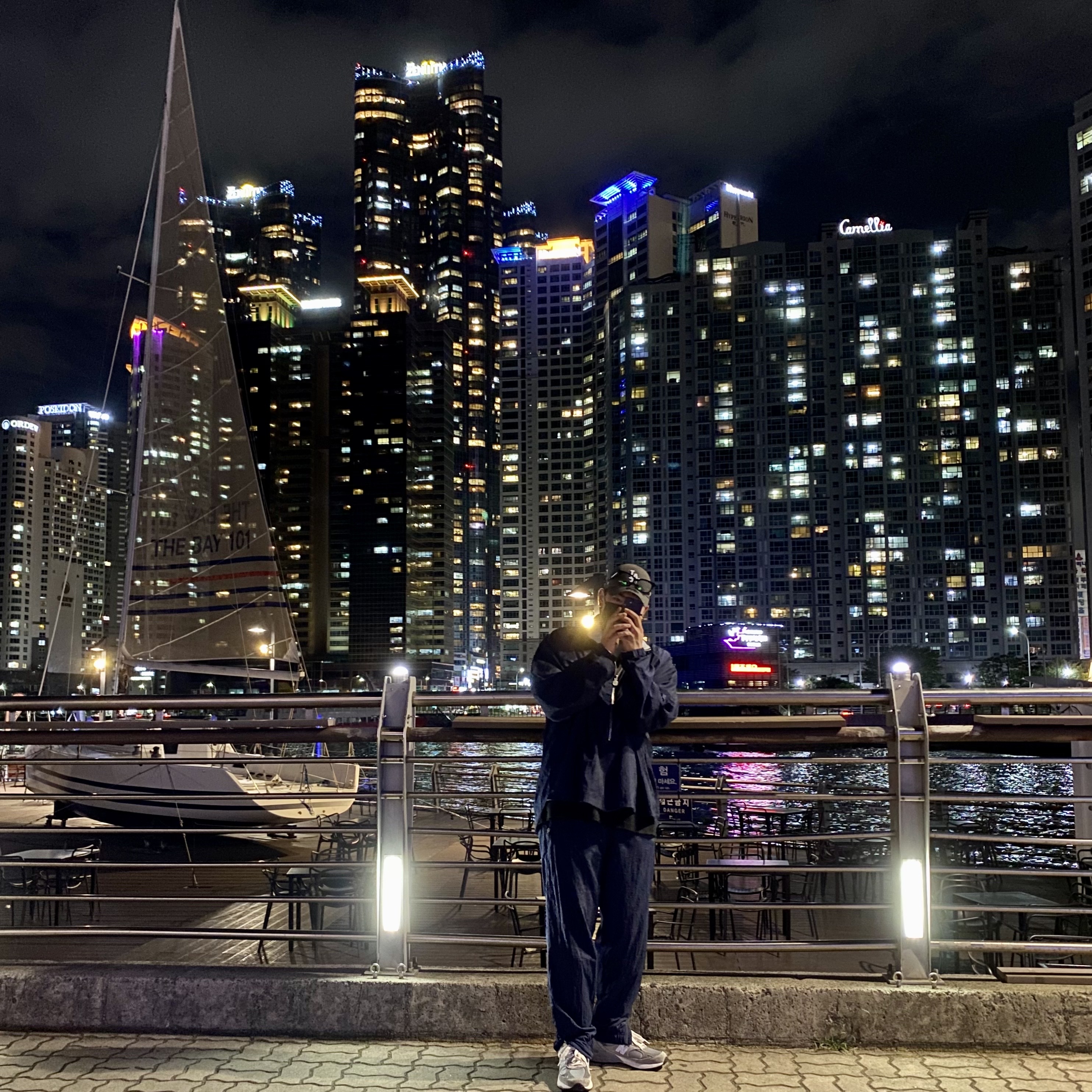 Nike x Kim Jones Reversible Wind Breaker Navy - US/EU, Nike x Kim Jones Track Pants Navy - US/EU 착용 스타일 - 1