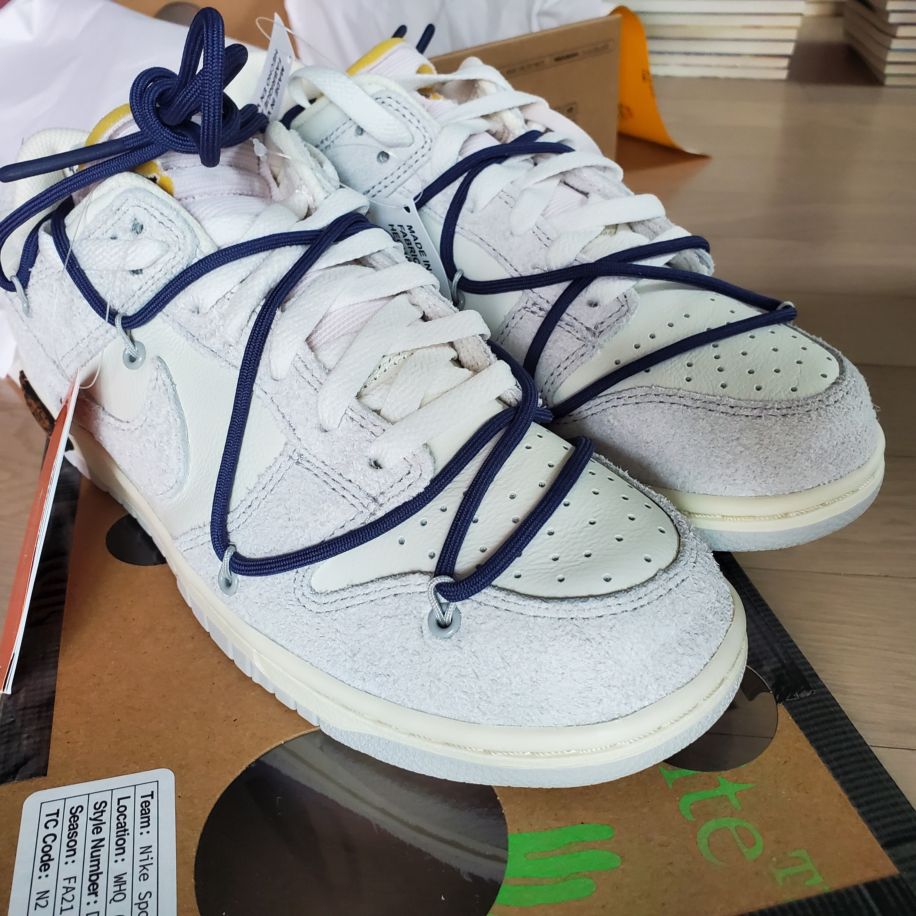Nike x Off-White Dunk Low The 50 - Lot 18 착용 스타일 - 3