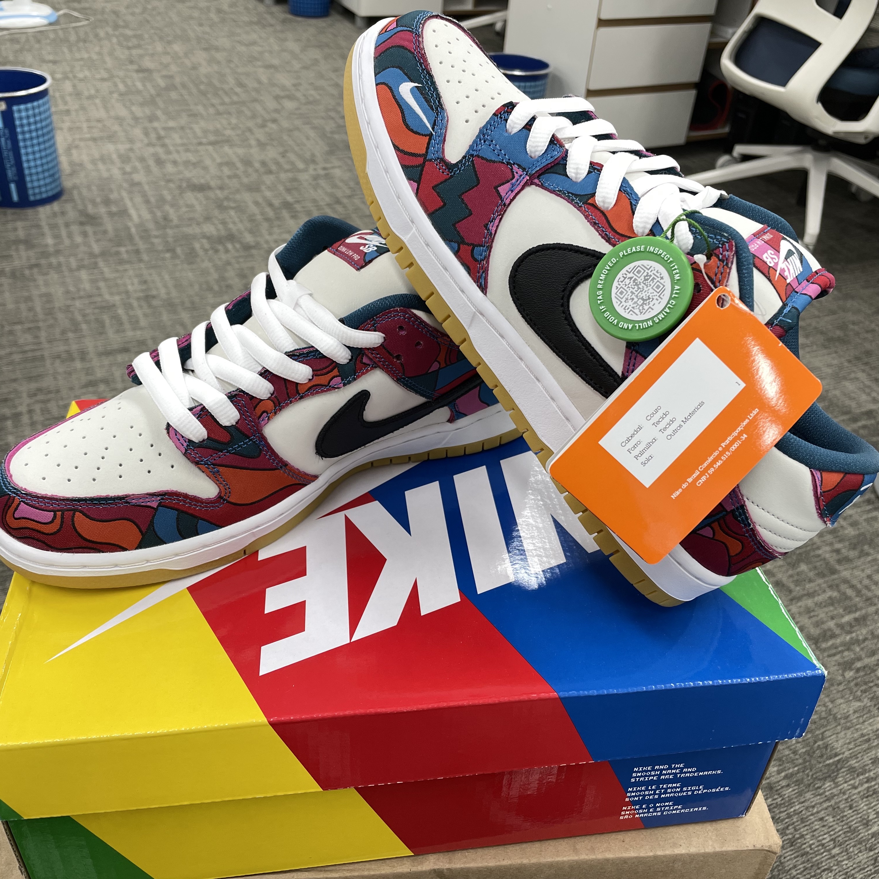 Nike x Parra SB Dunk Low Pro Abstract Art 착용 스타일 - 1