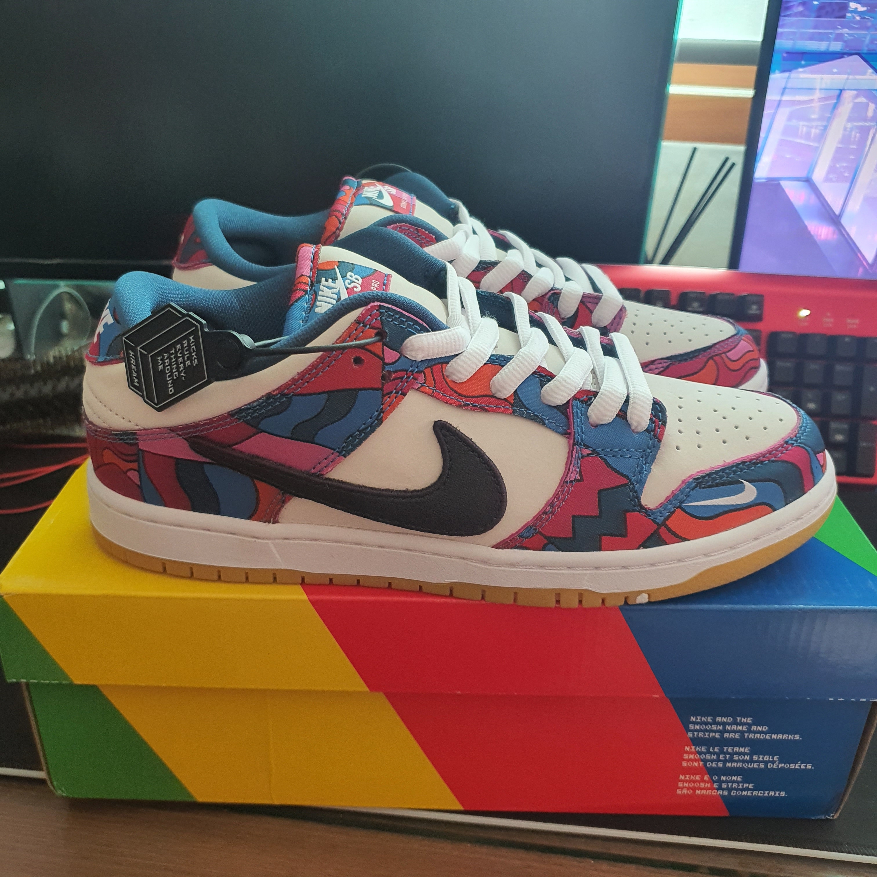 Nike x Parra SB Dunk Low Pro Abstract Art 착용 스타일 - 3