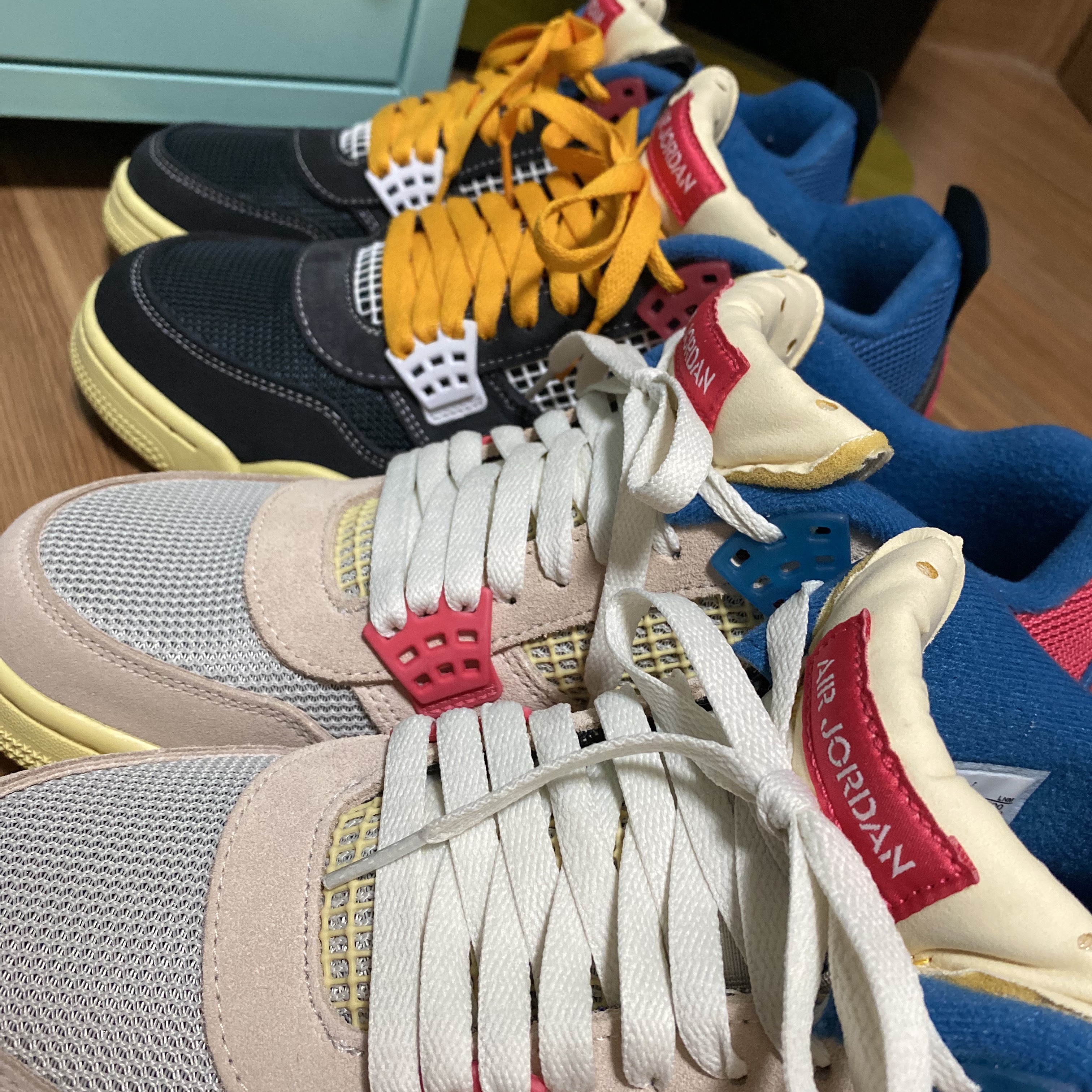 Jordan 4 x Union Retro Guava Ice, Jordan 4 x Union Retro Off Noir 착용 스타일 - 2