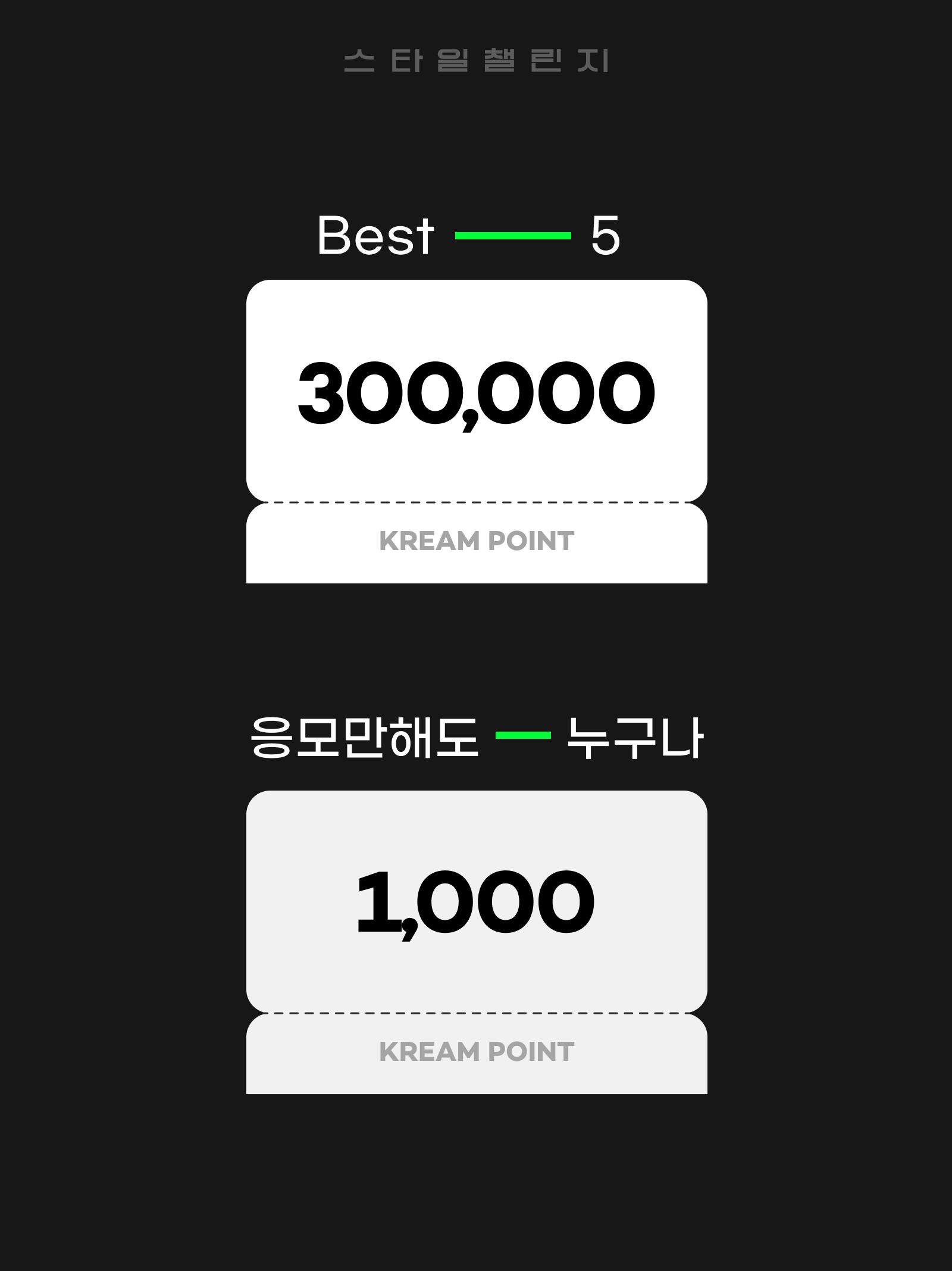 KREAM 챌린지님의 스타일 - 2