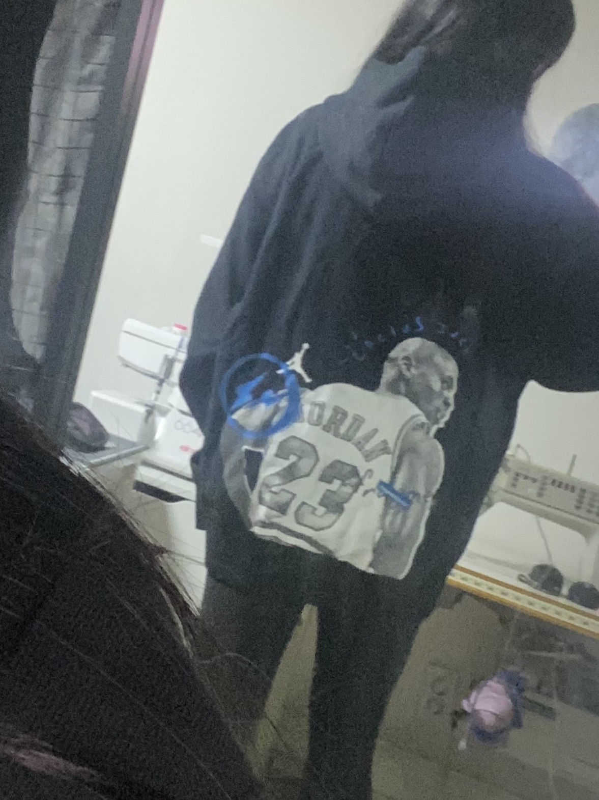 Jordan x Travis Scott x Fragment Hoodie Black (DJ0615-010) 착용 스타일 - 3