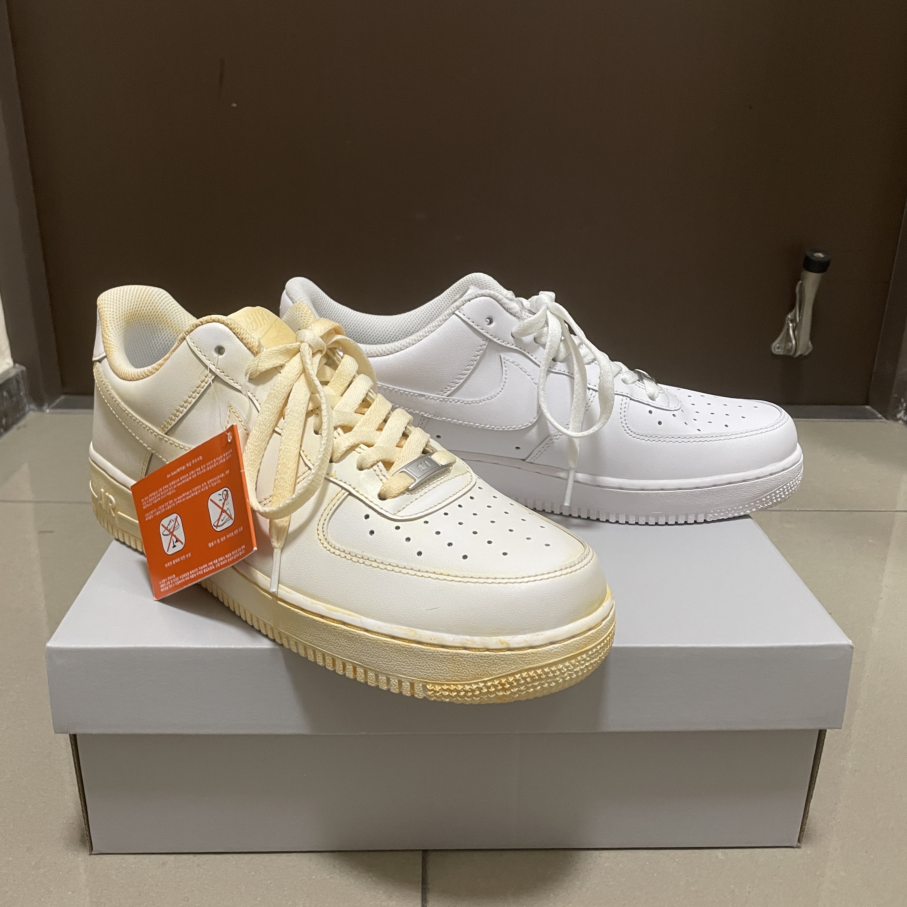 Nike Air Force 1 '07 Low White, Nike Air Force 1 '07 LV8 Timeless Classic 착용 스타일 - 2