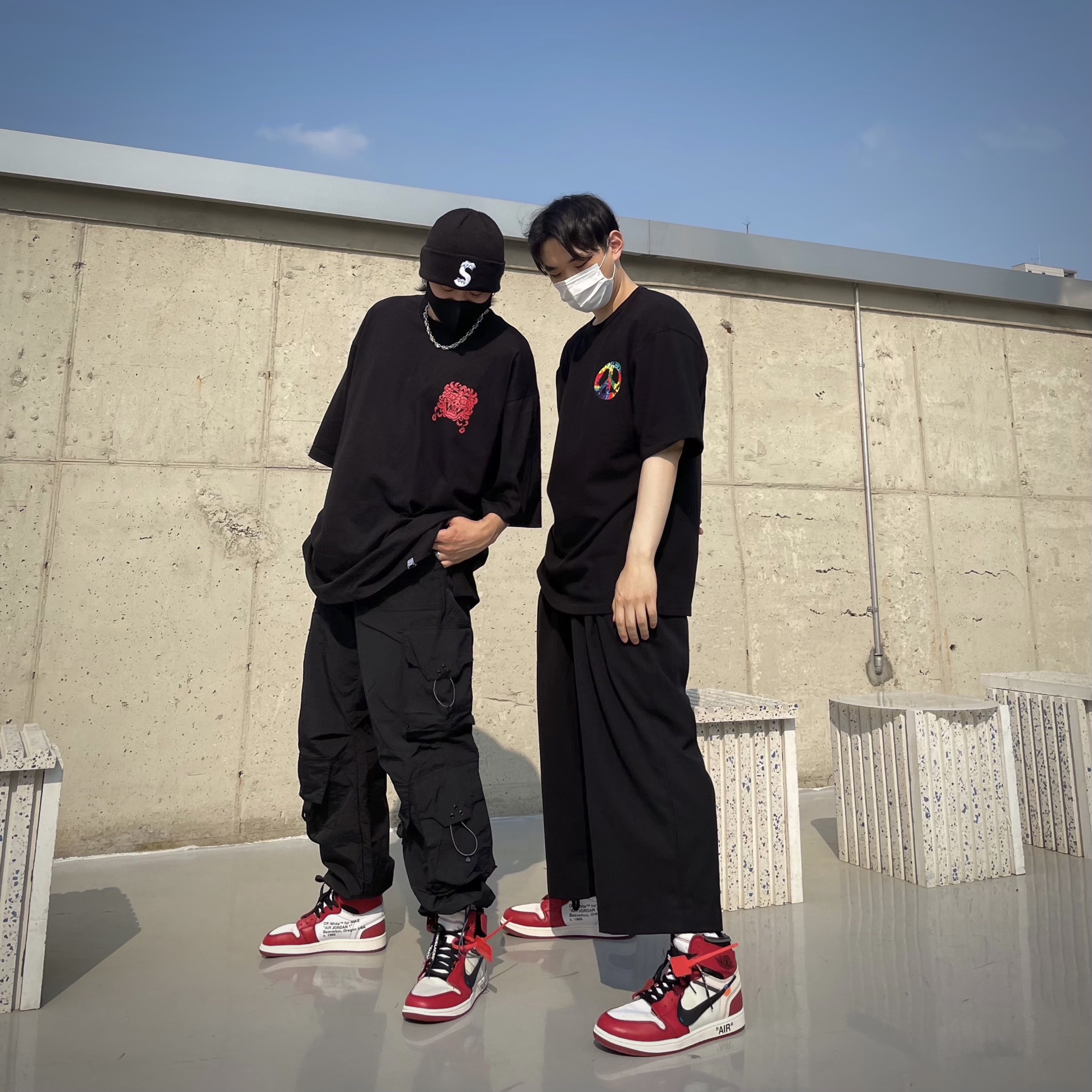 Jordan 1 x Off-White Retro High Chicago The Ten 착용 스타일