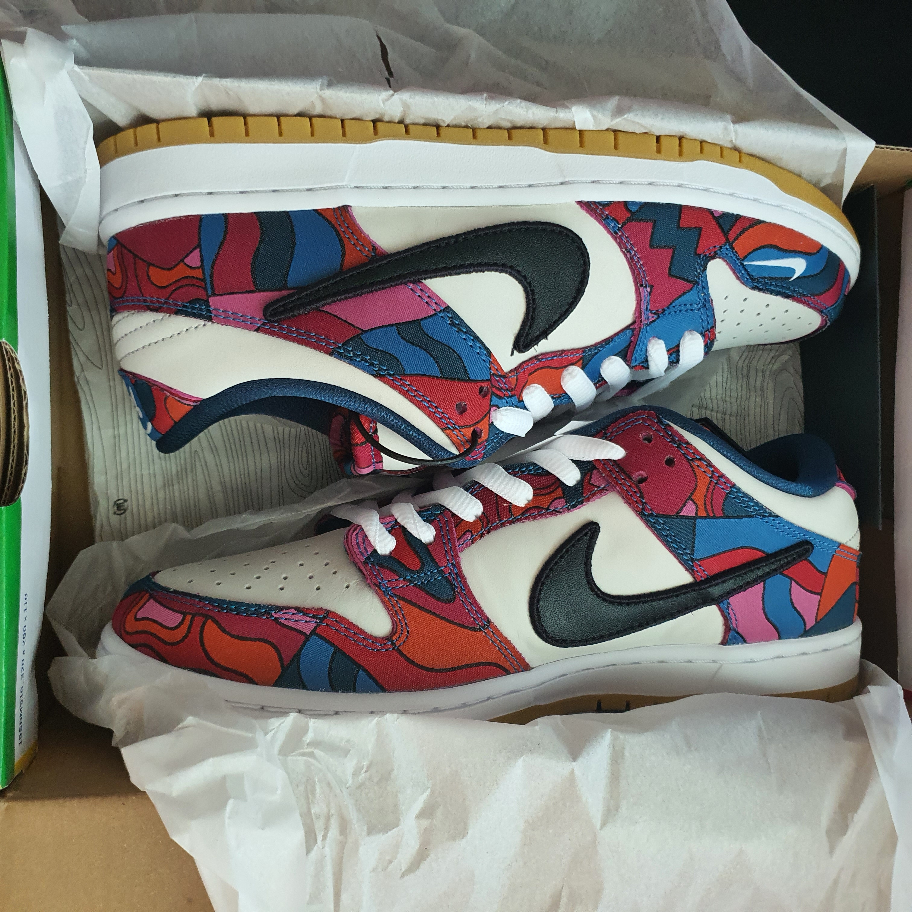 Nike x Parra SB Dunk Low Pro Abstract Art 착용 스타일 - 1