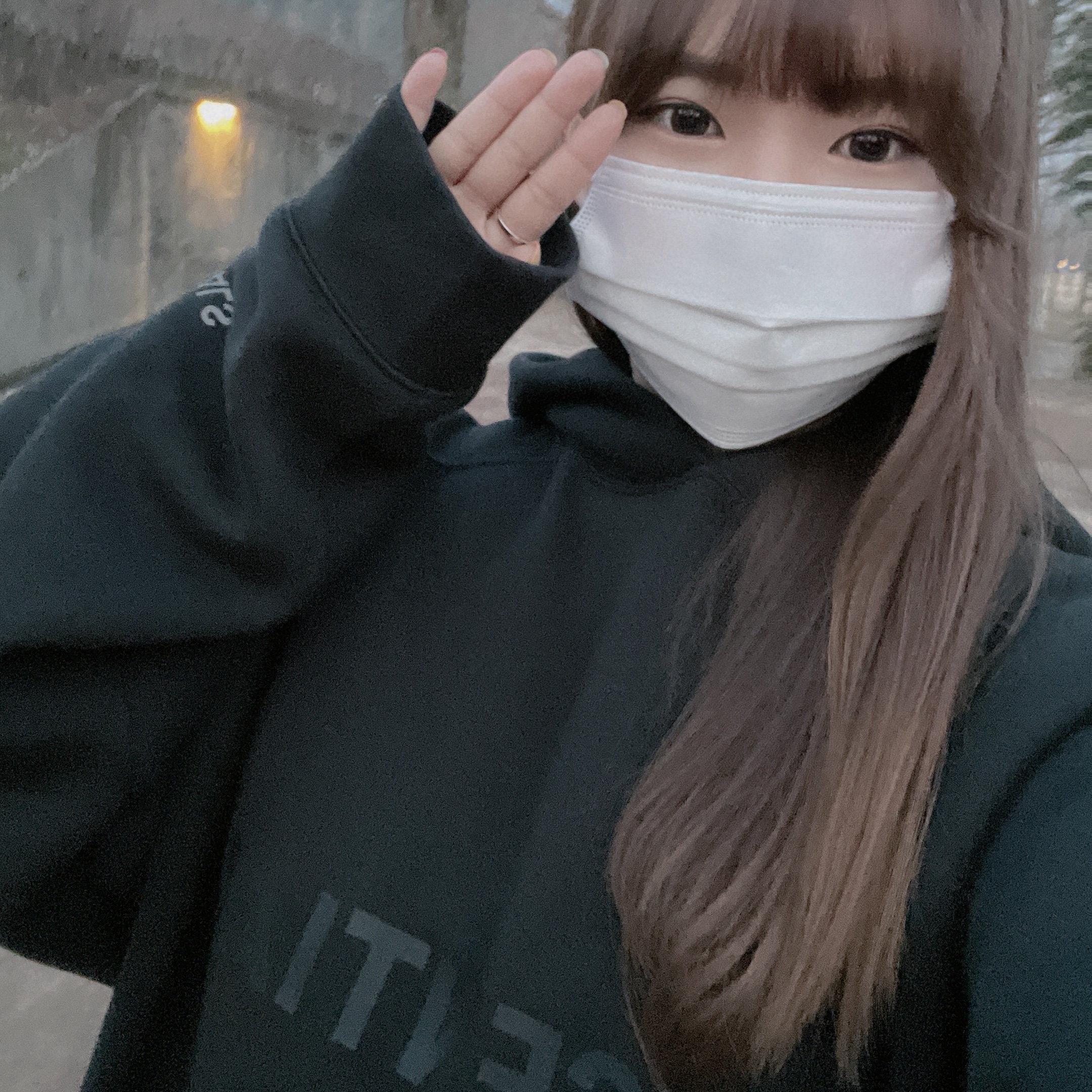 Essentials 3D Silicon Applique Pullover Hoodie Dark Slate/Black 2020 착용 스타일 - 2