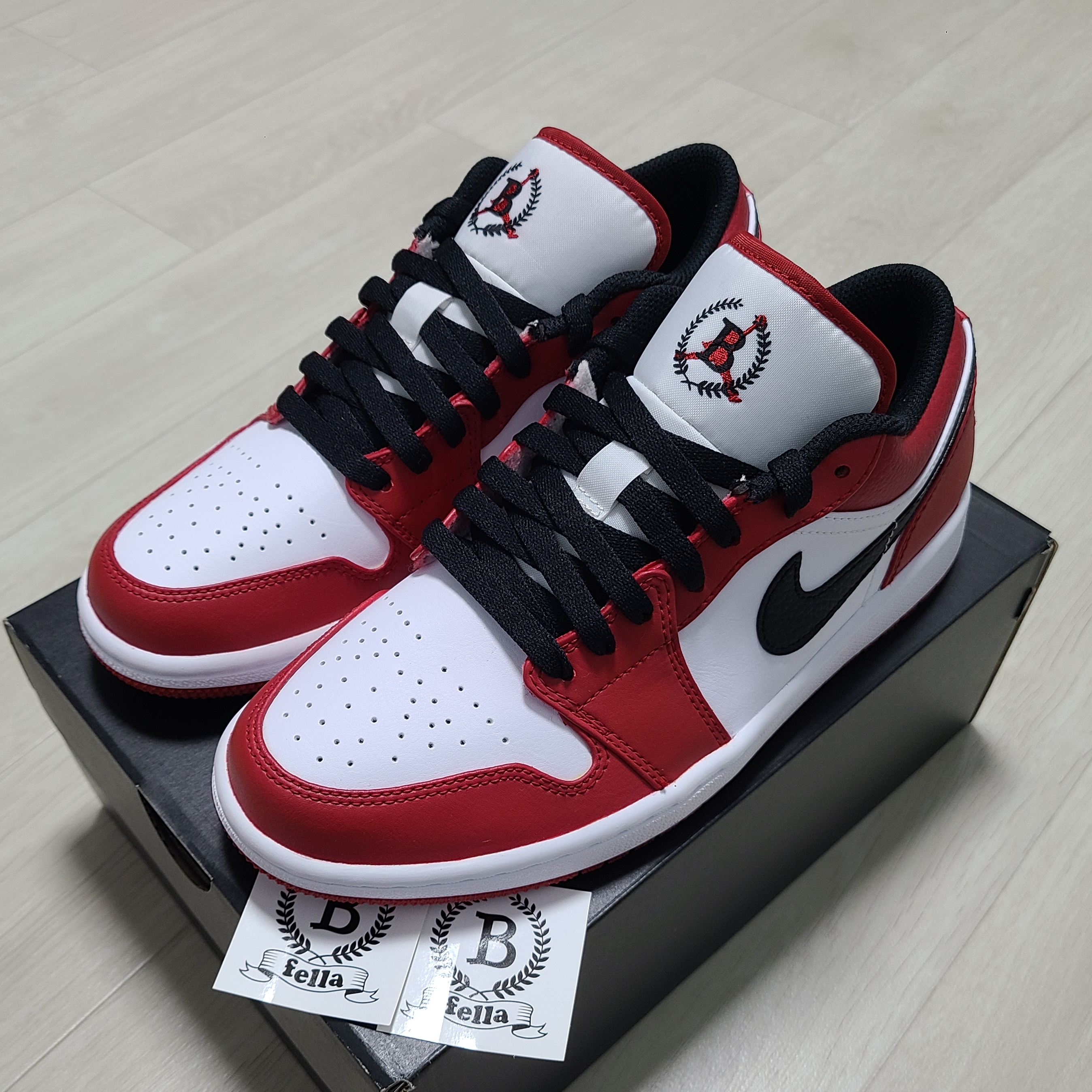 Nike SB Dunk Low Pro Chicago, Jordan 1 Retro Low OG Chicago 2016 착용 스타일 - 2