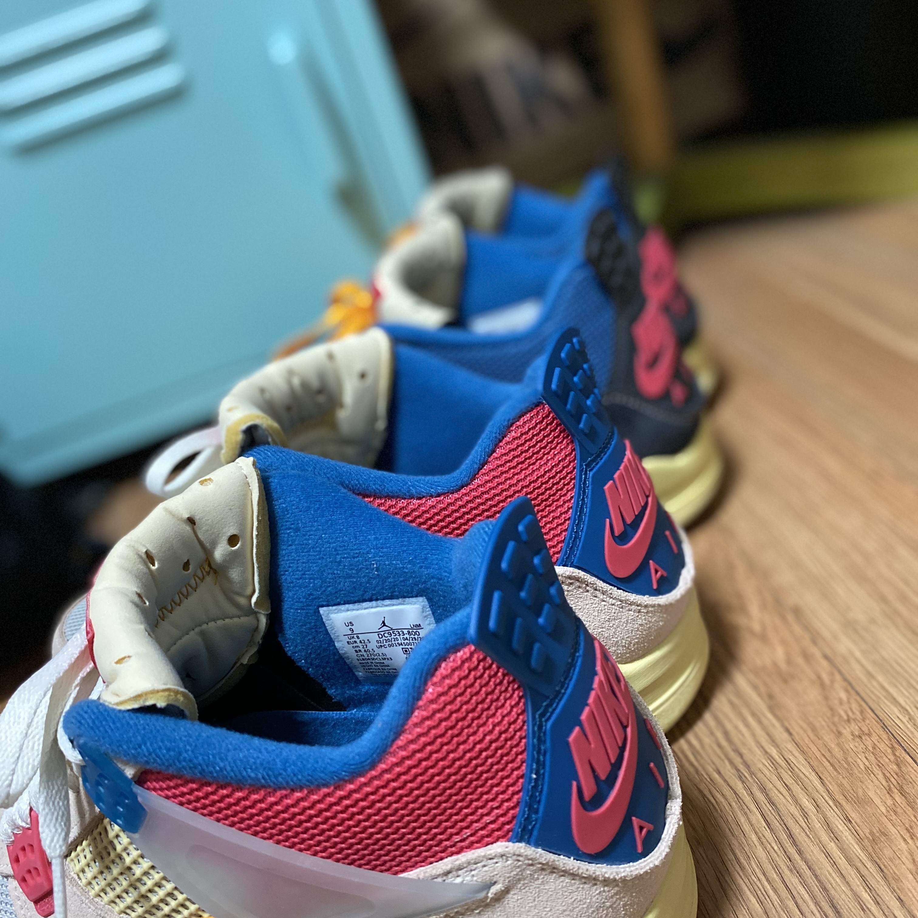 Jordan 4 x Union Retro Guava Ice, Jordan 4 x Union Retro Off Noir 착용 스타일 - 3