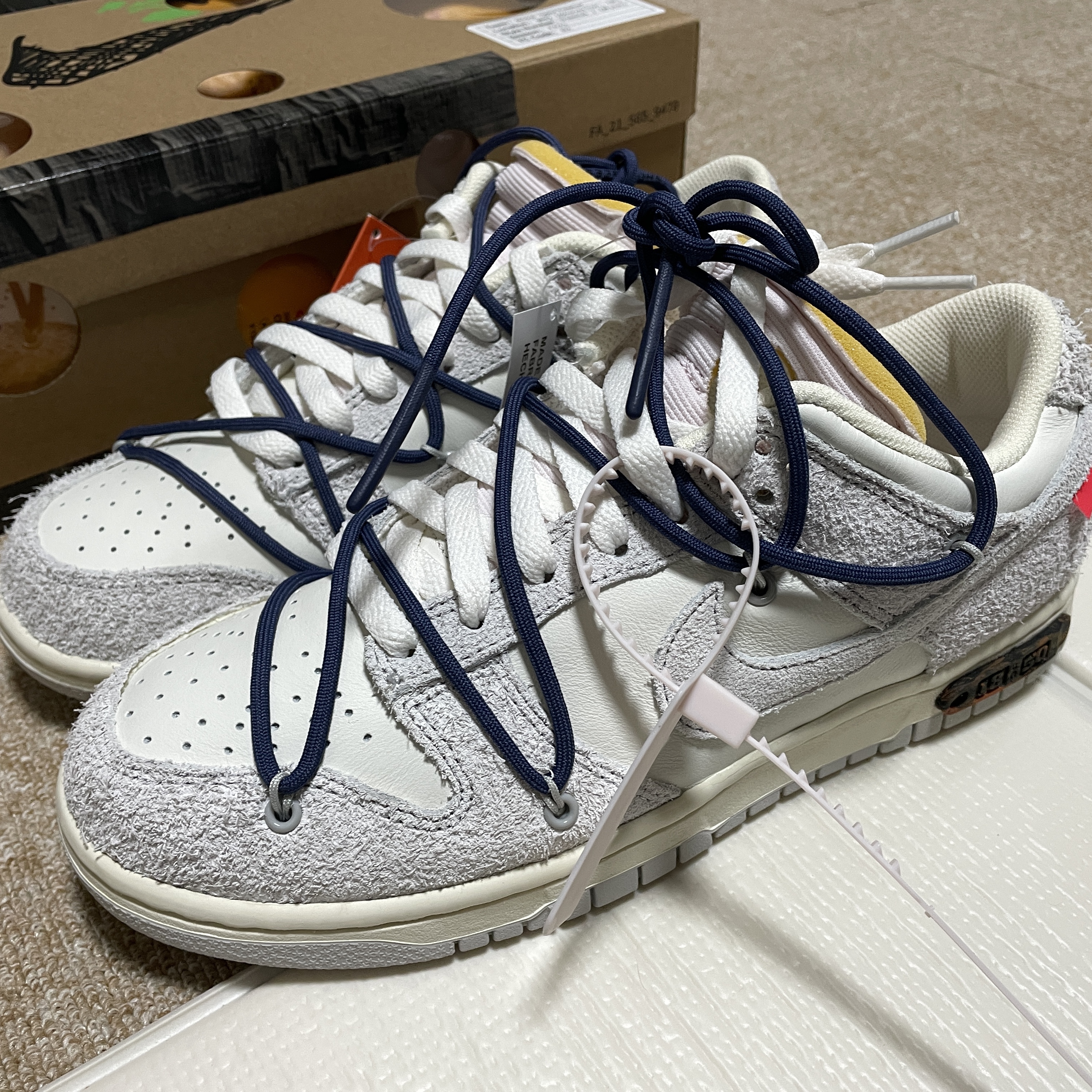Nike x Off-White Dunk Low The 50 - Lot 18 착용 스타일 - 1