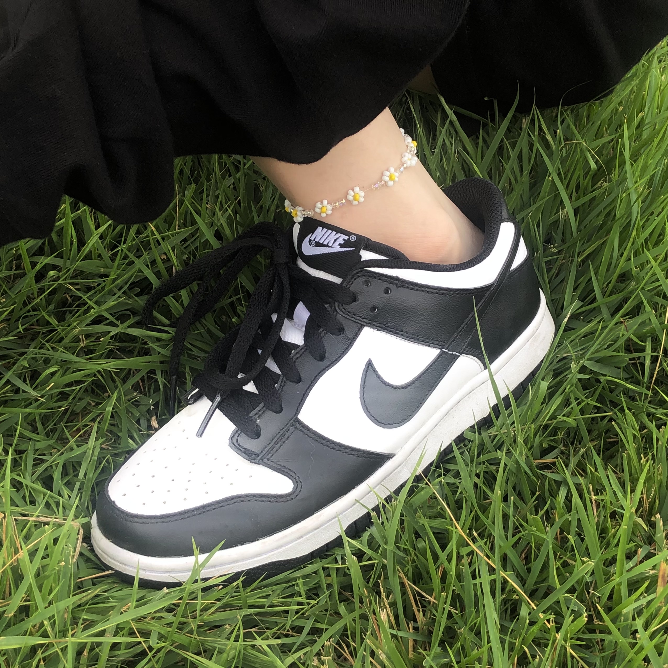 (GS) Nike Dunk Low Black 착용 스타일