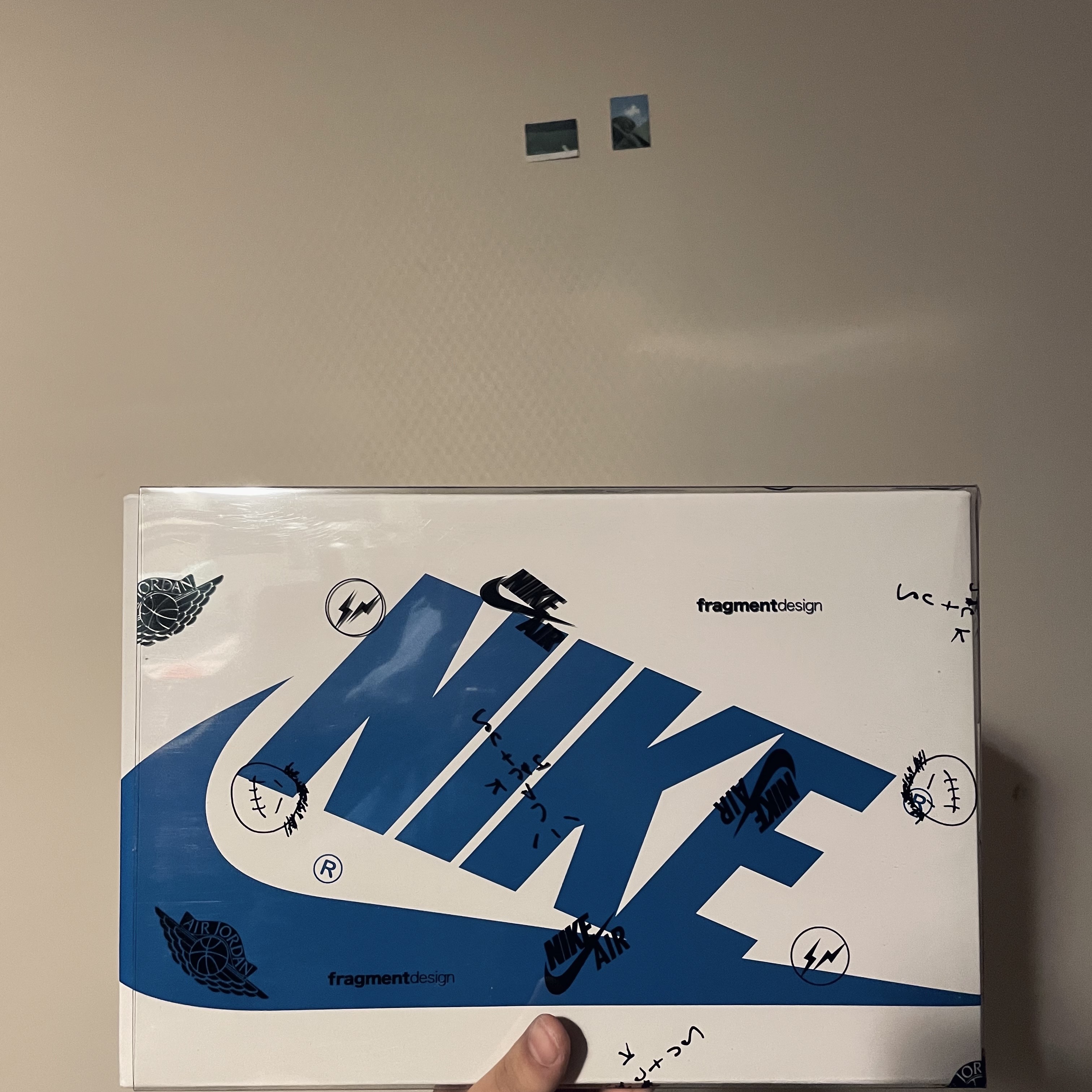 Jordan 1 x Travis Scott x Fragment Retro Low OG SP Military Blue 착용 스타일 - 3