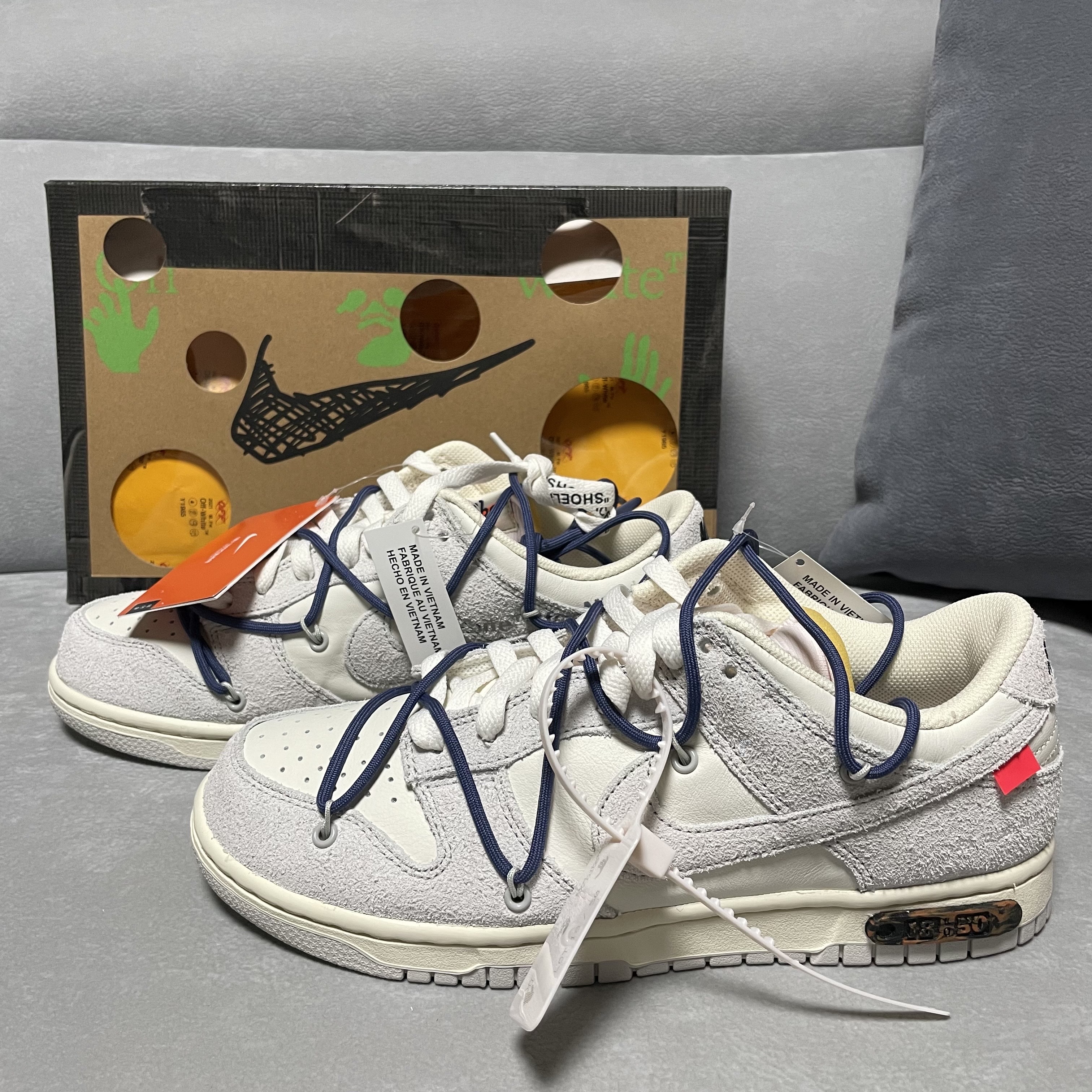 Nike x Off-White Dunk Low The 50 - Lot 18 착용 스타일
