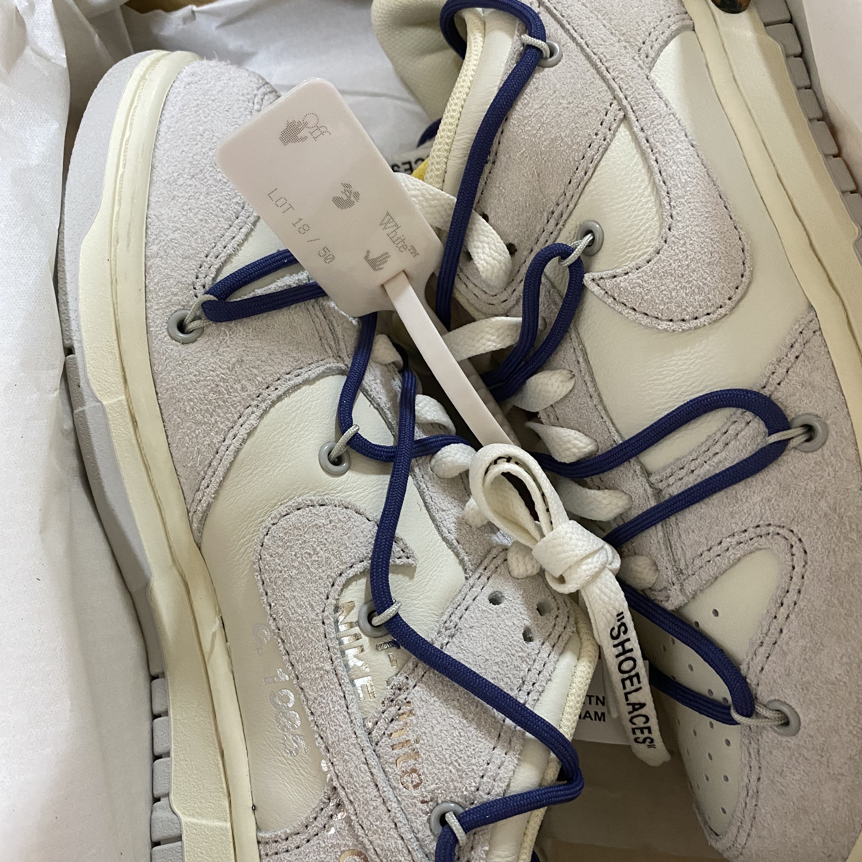 Nike x Off-White Dunk Low The 50 - Lot 18 착용 스타일 - 3