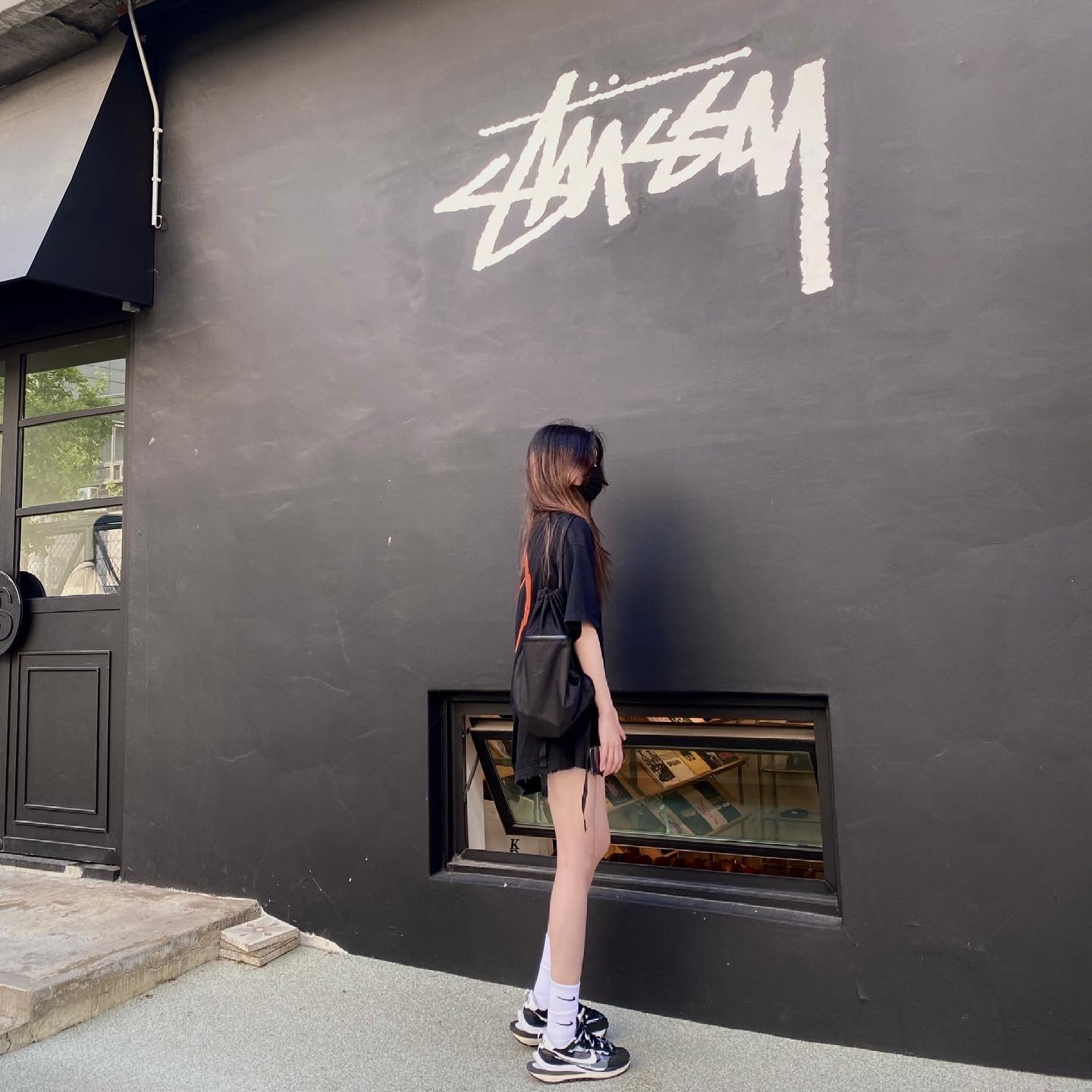 Nike x Matthew M Williams NRG Socks White, Nike x Sacai VaporWaffle Black White 착용 스타일 - 3