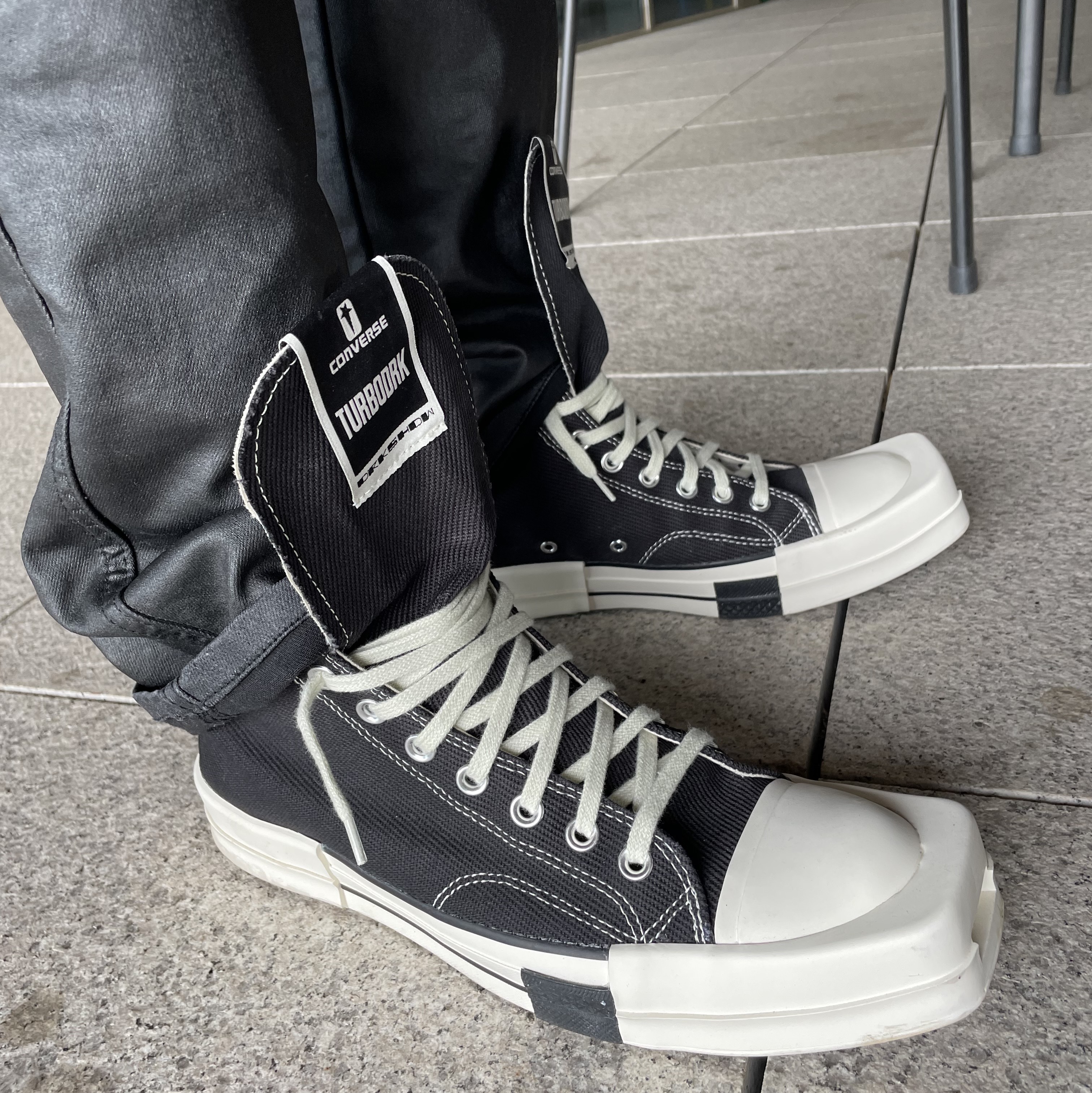 Converse x Drkshdw Turbodrk Chuck 70 Hi Black 착용 스타일