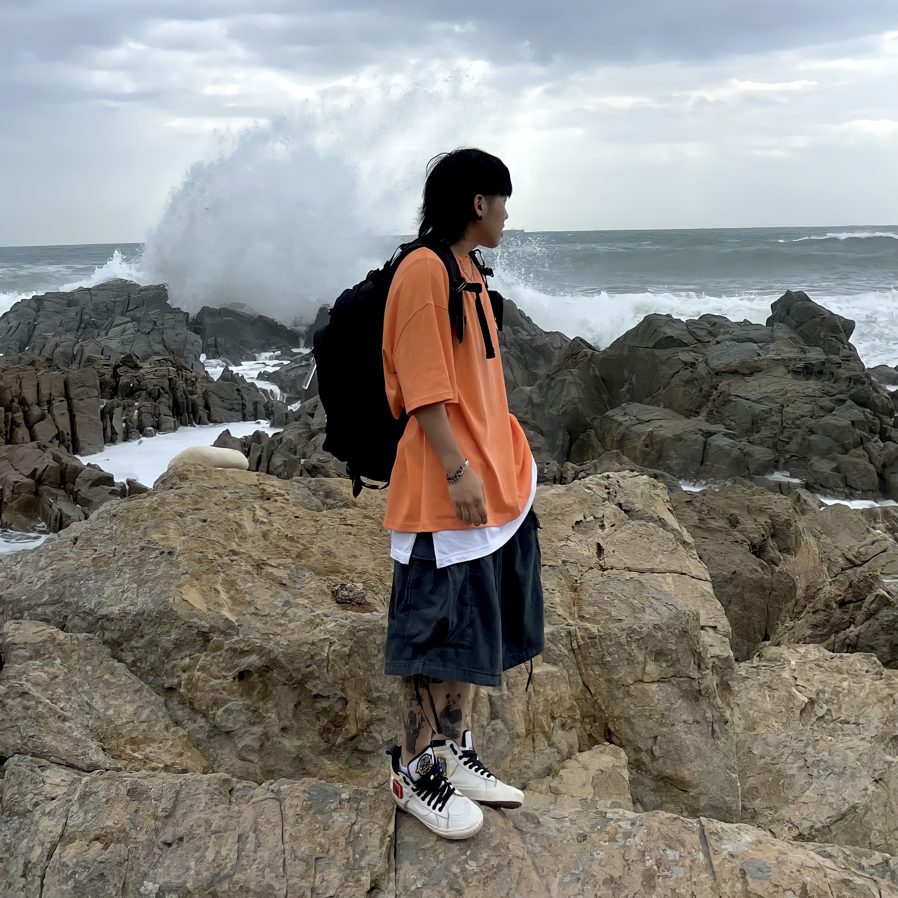 Vans x NASA Sk8-Hi MTE Space Voyager True White 착용 스타일
