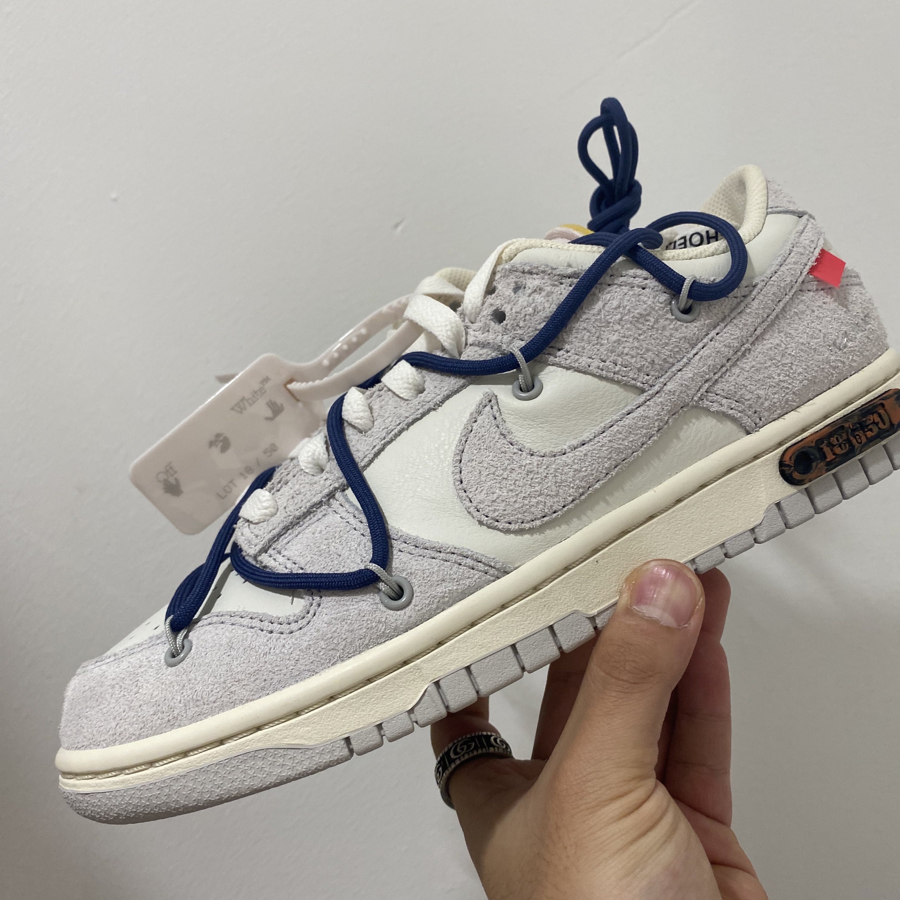 Nike x Off-White Dunk Low The 50 - Lot 18 착용 스타일 - 3