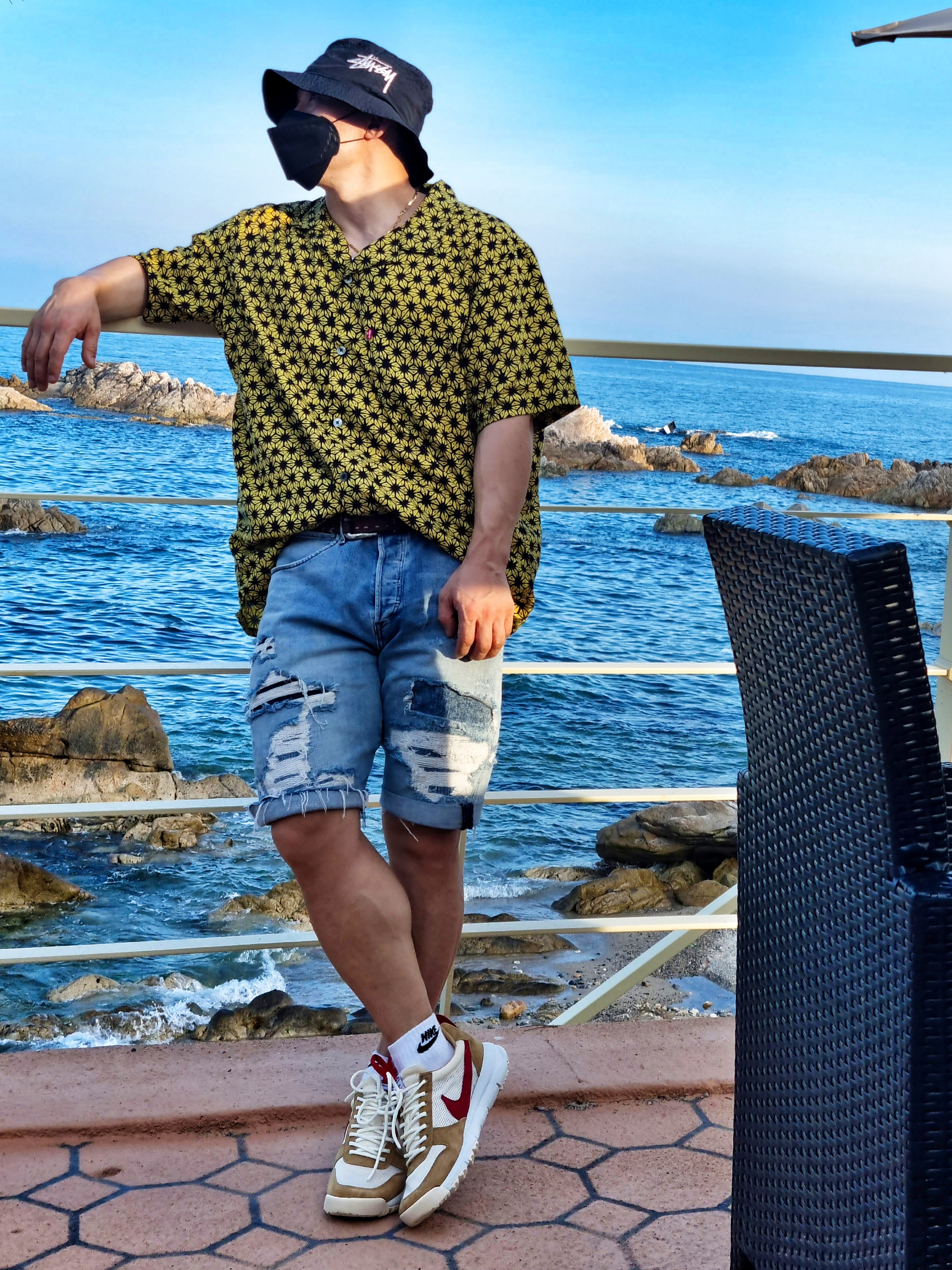 Nike x Stussy Bucket Hat Black, Nike x Tom Sachs Mars Yard Shoe 2.0 Space Camp 착용 스타일 - 2