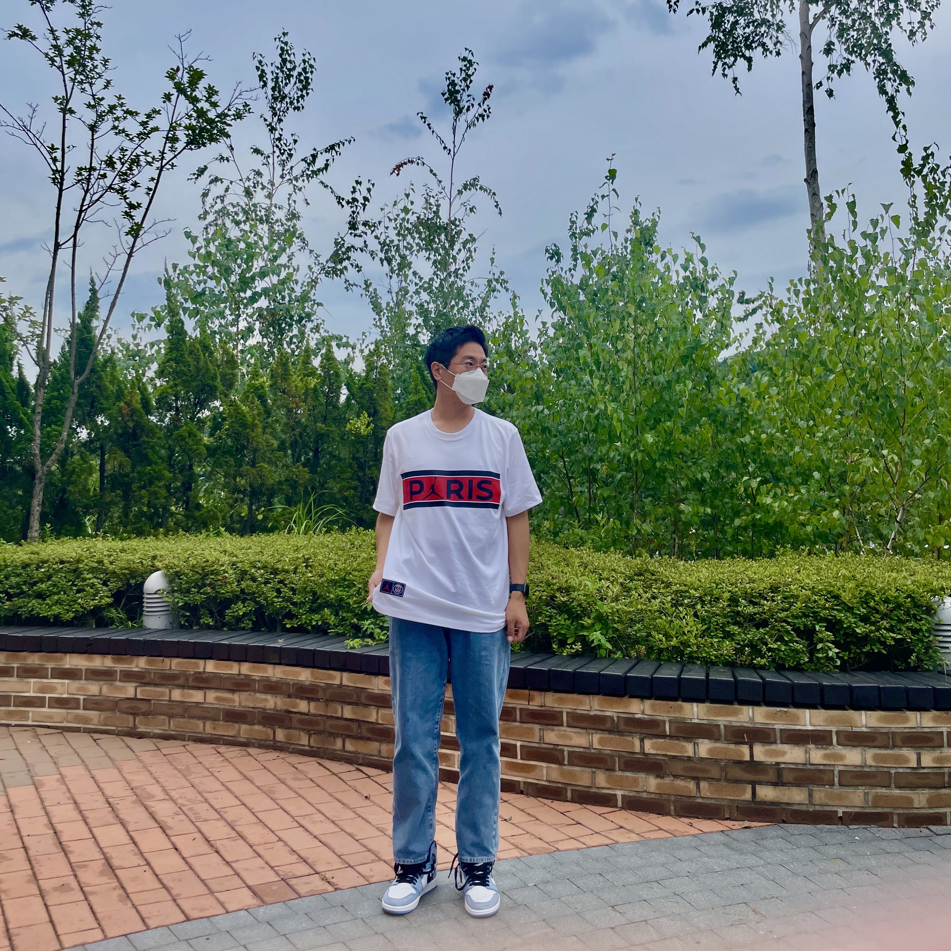 Jordan 1 Retro High OG University Blue 착용 스타일 - 2