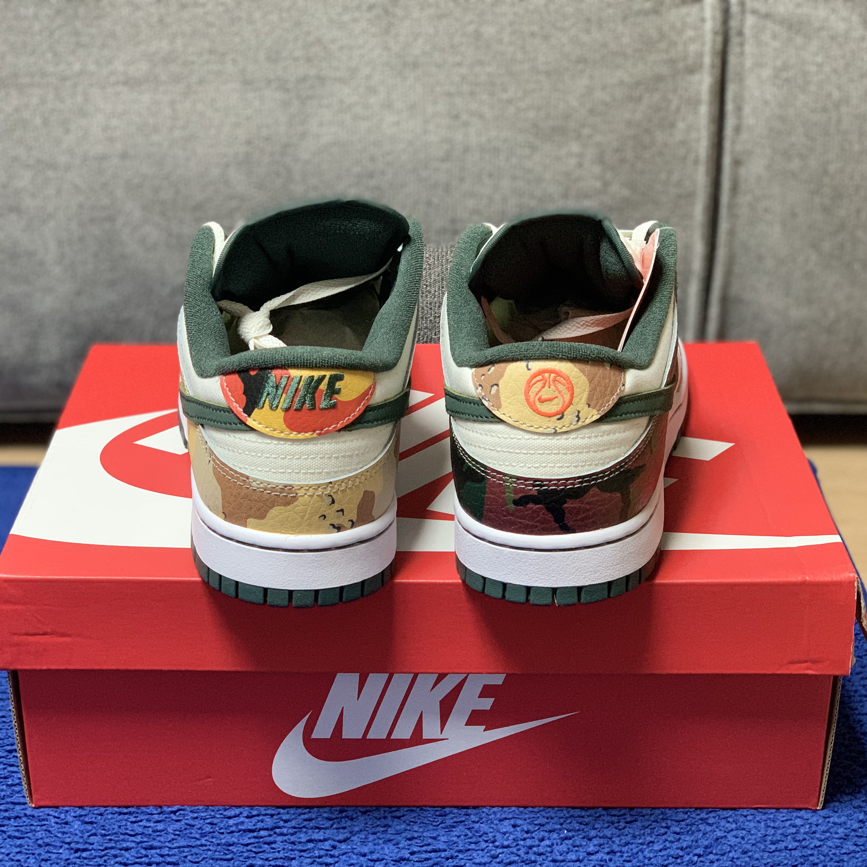 Nike Dunk Low SE Sail Multi Camo 착용 스타일 - 4