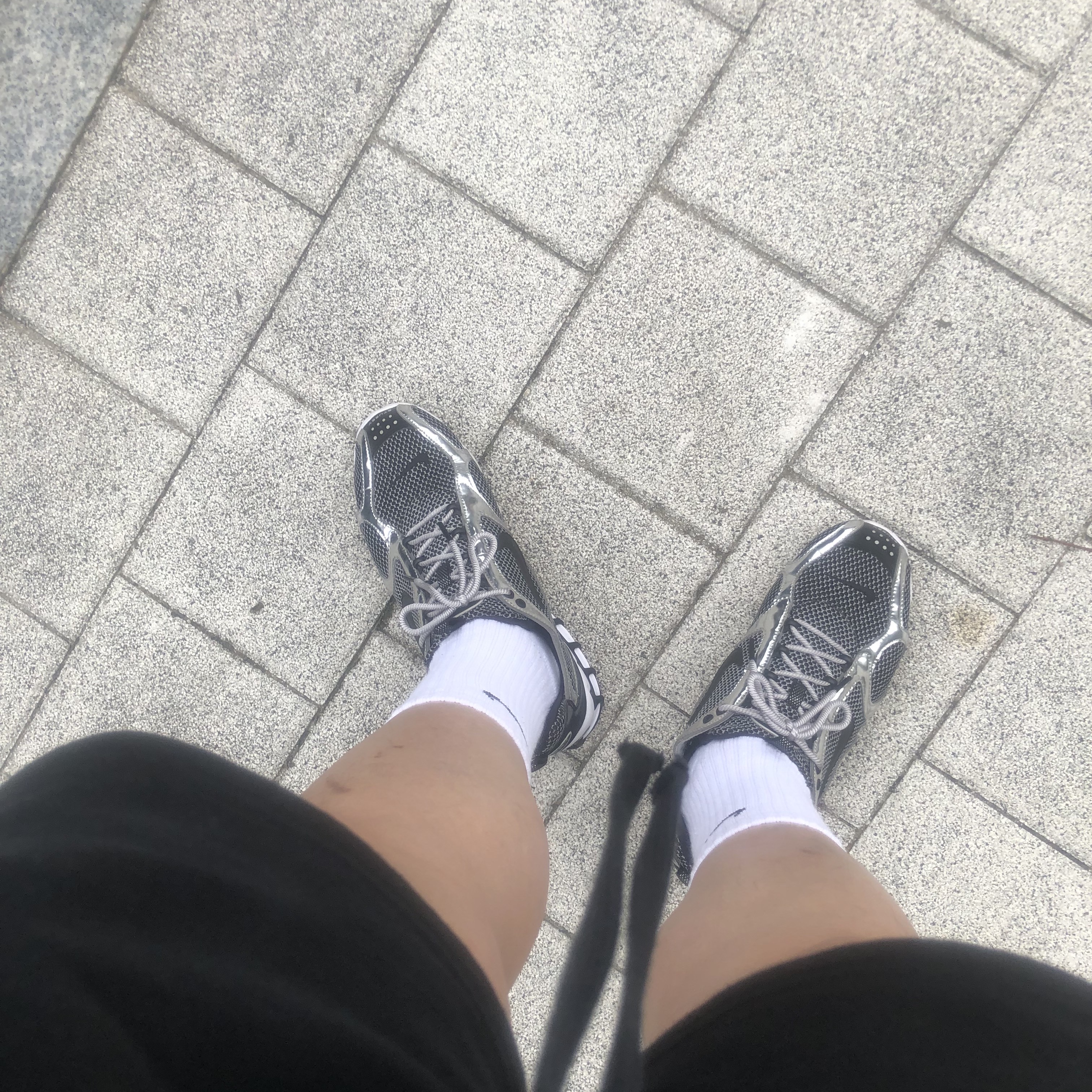 Nike x Stussy WT T-Shirt Black - Asia, Essentials Sweatshorts Black 2020 착용 스타일 - 2