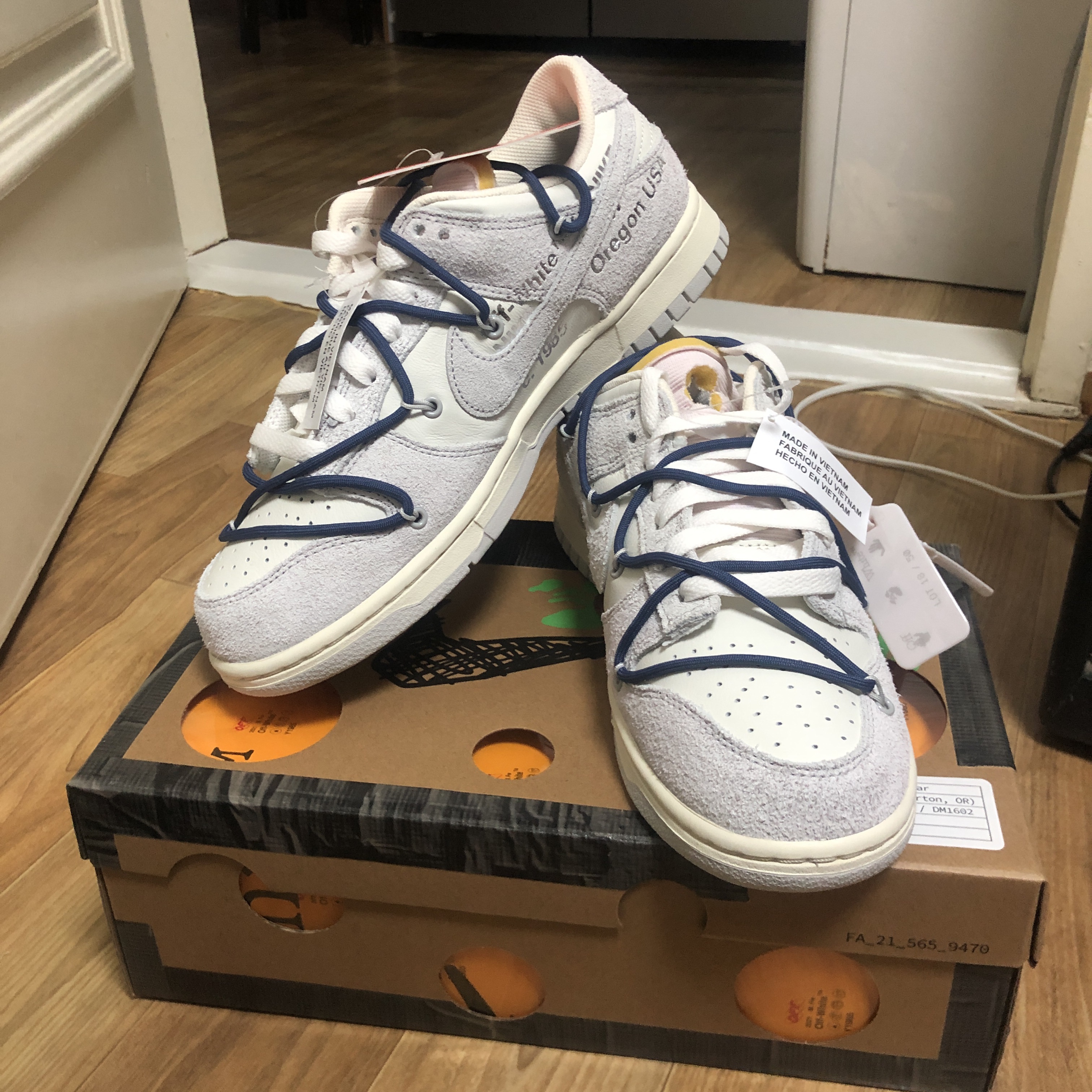 Nike x Off-White Dunk Low The 50 - Lot 18 착용 스타일 - 1