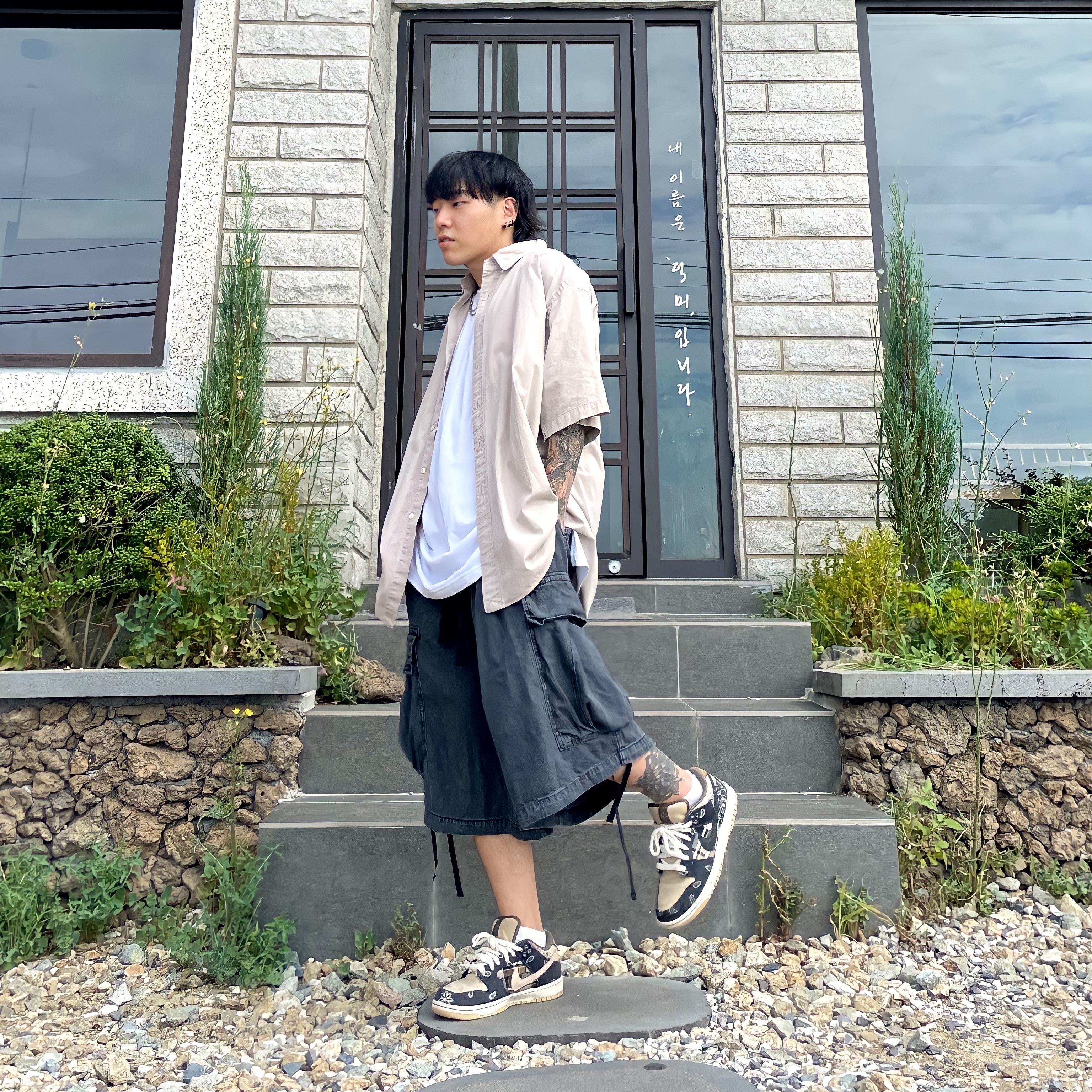 Nike x Travis Scott SB Dunk Low 착용 스타일