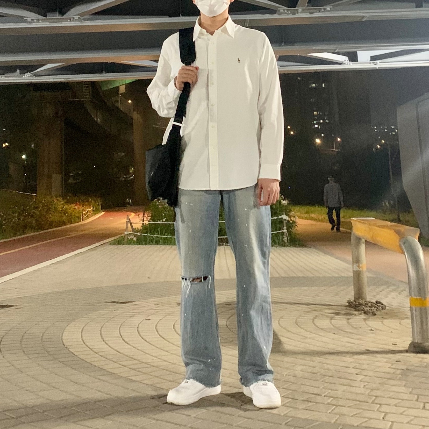 Nike Air Force 1 '07 Low White 착용 스타일