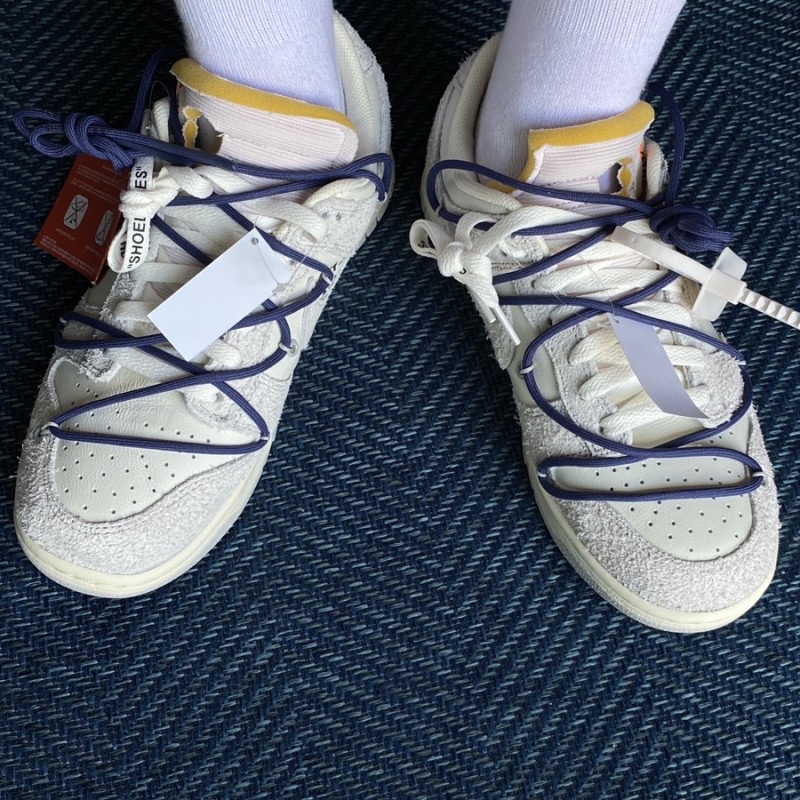 Nike x Off-White Dunk Low The 50 - Lot 18 착용 스타일 - 2