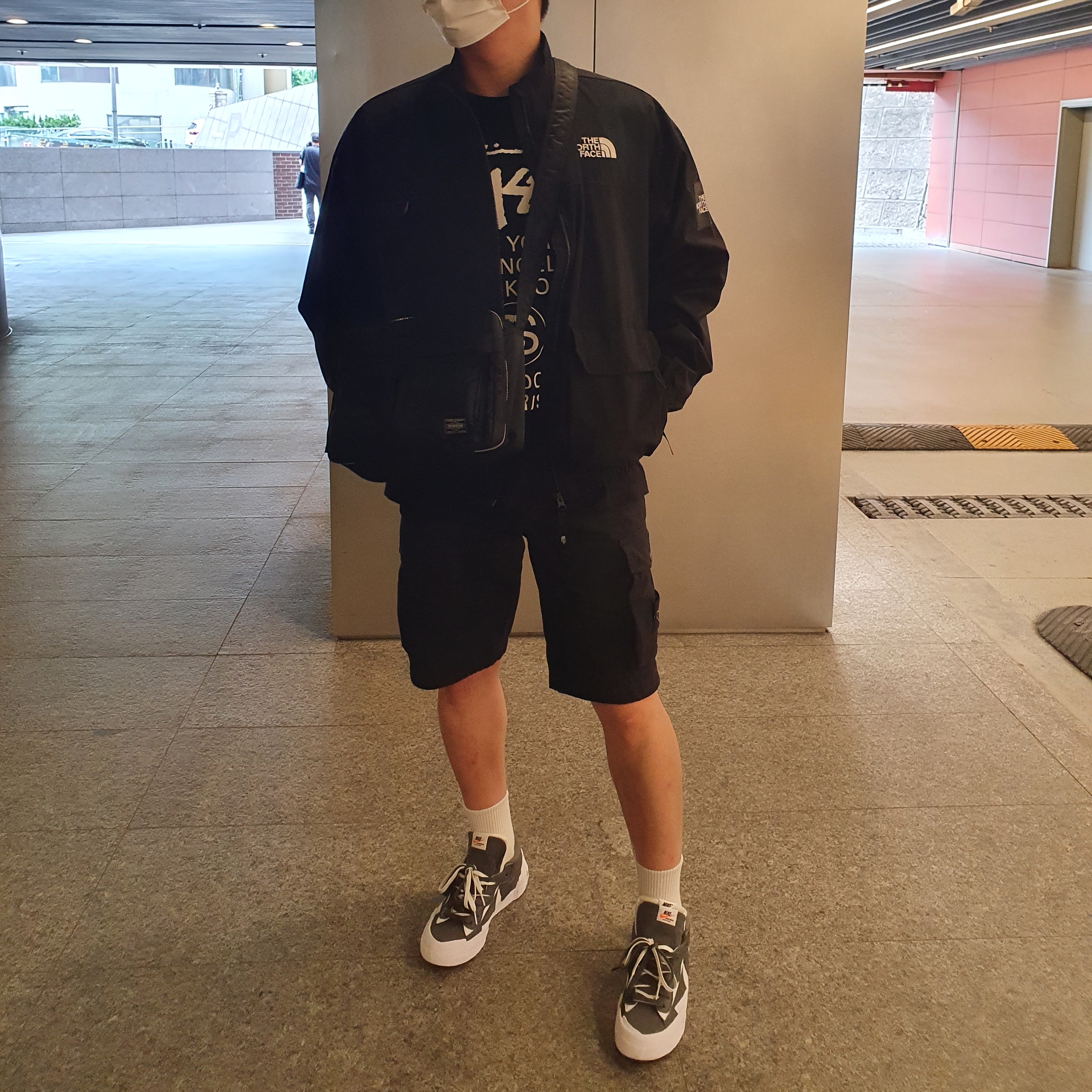 Nike x Sacai Blazer Low Iron Grey 착용 스타일