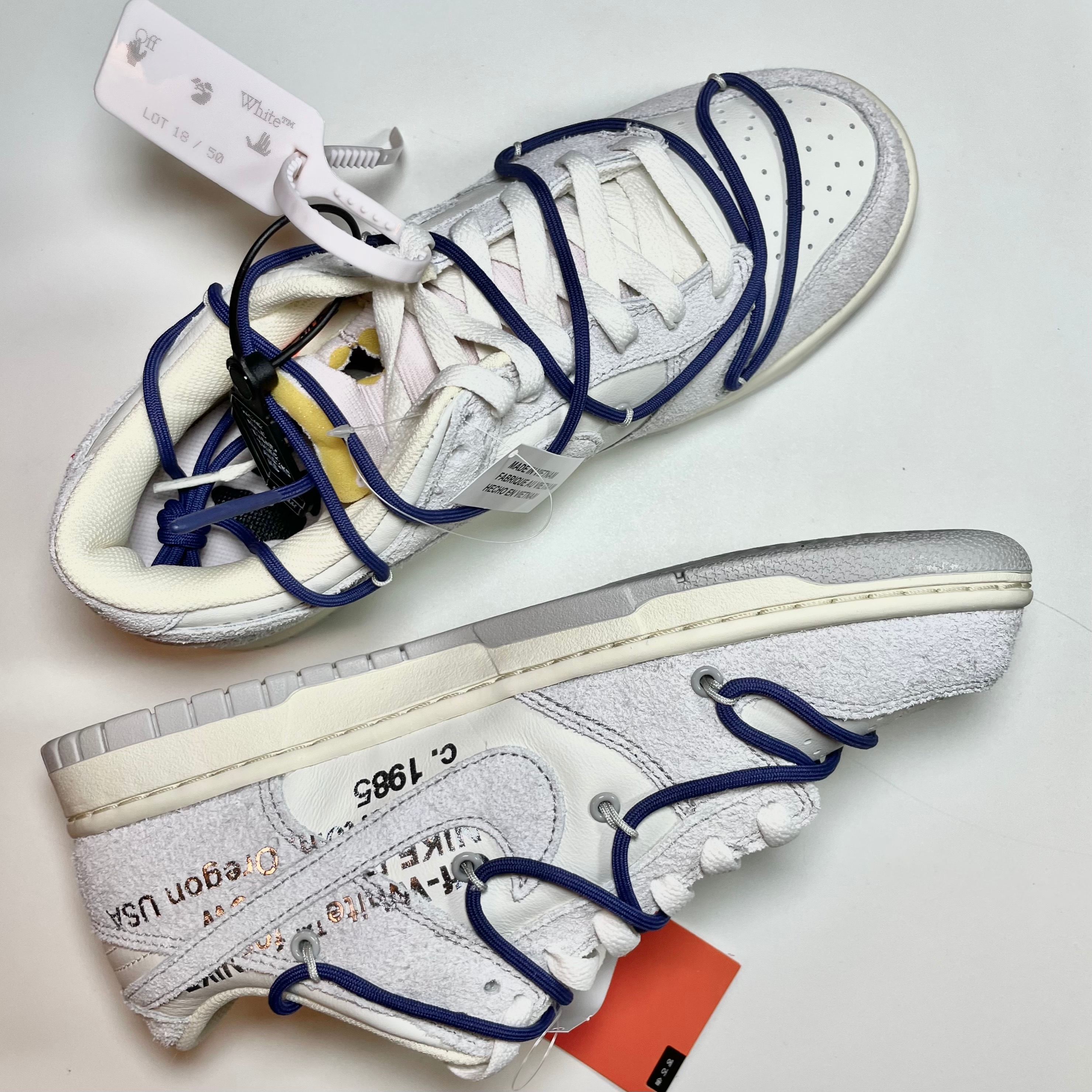 Nike x Off-White Dunk Low The 50 - Lot 18 착용 스타일 - 1